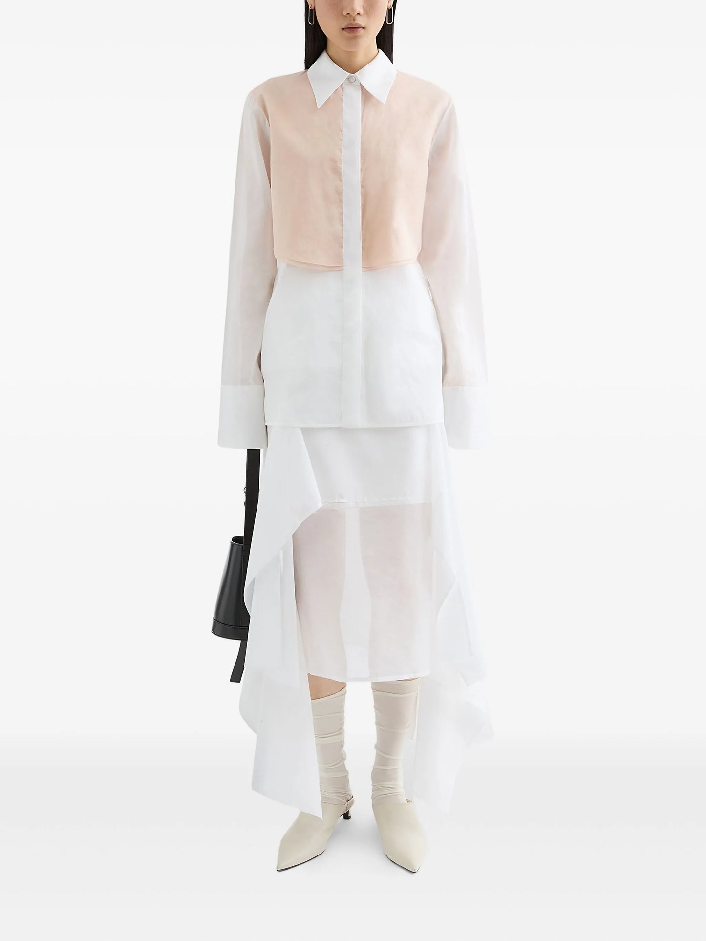 cotton midi skirt