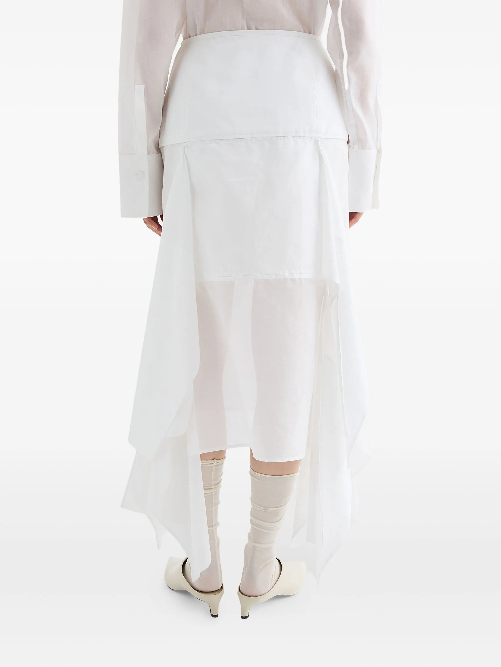 cotton midi skirt
