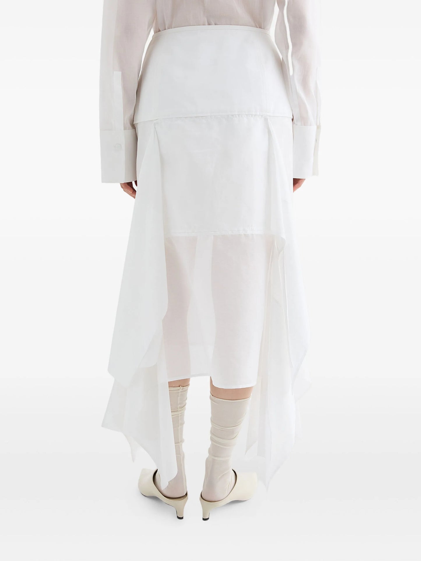cotton midi skirt