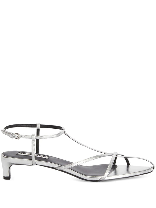 cage low-heel sandals