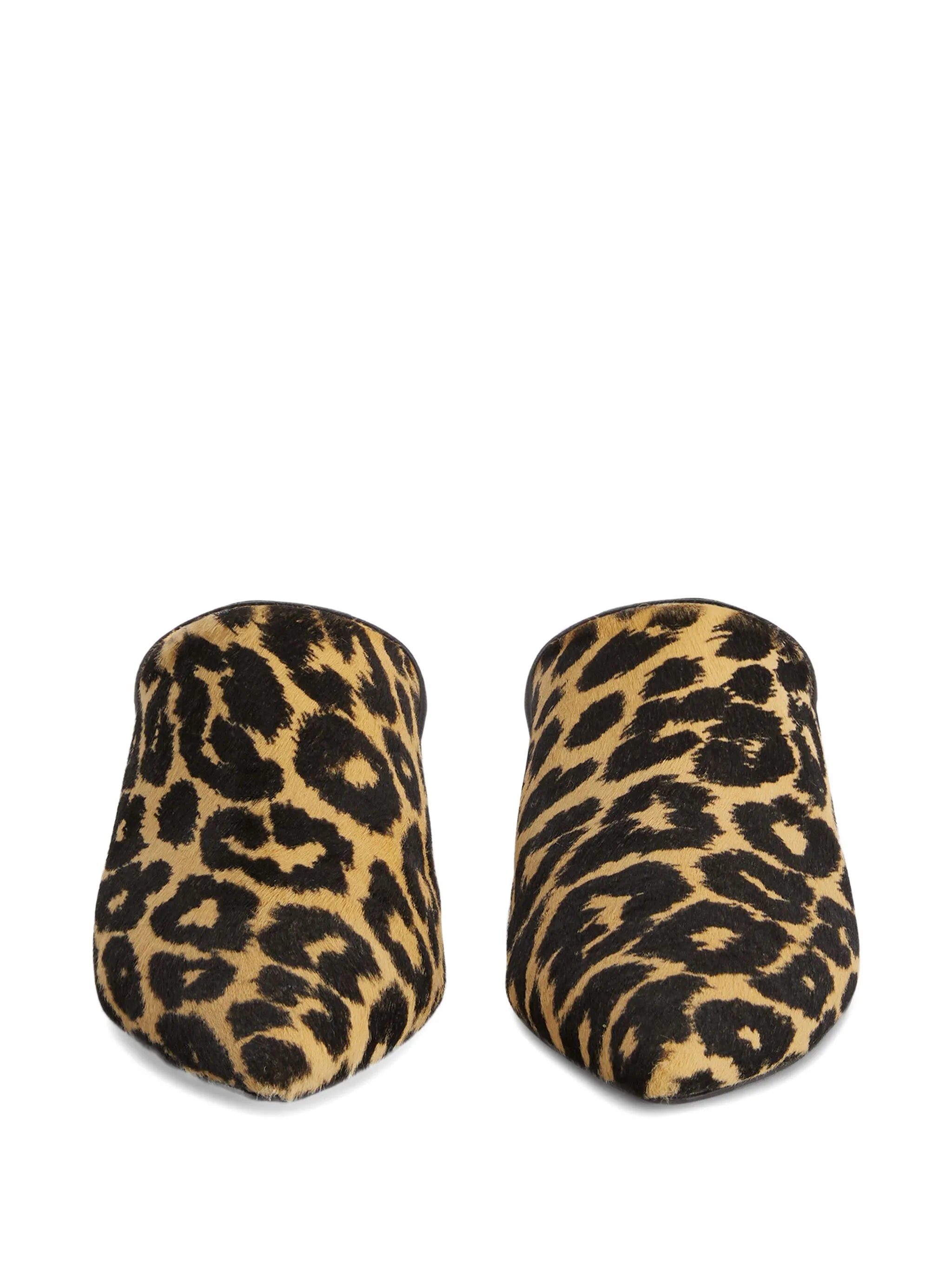 leopard-print mules
