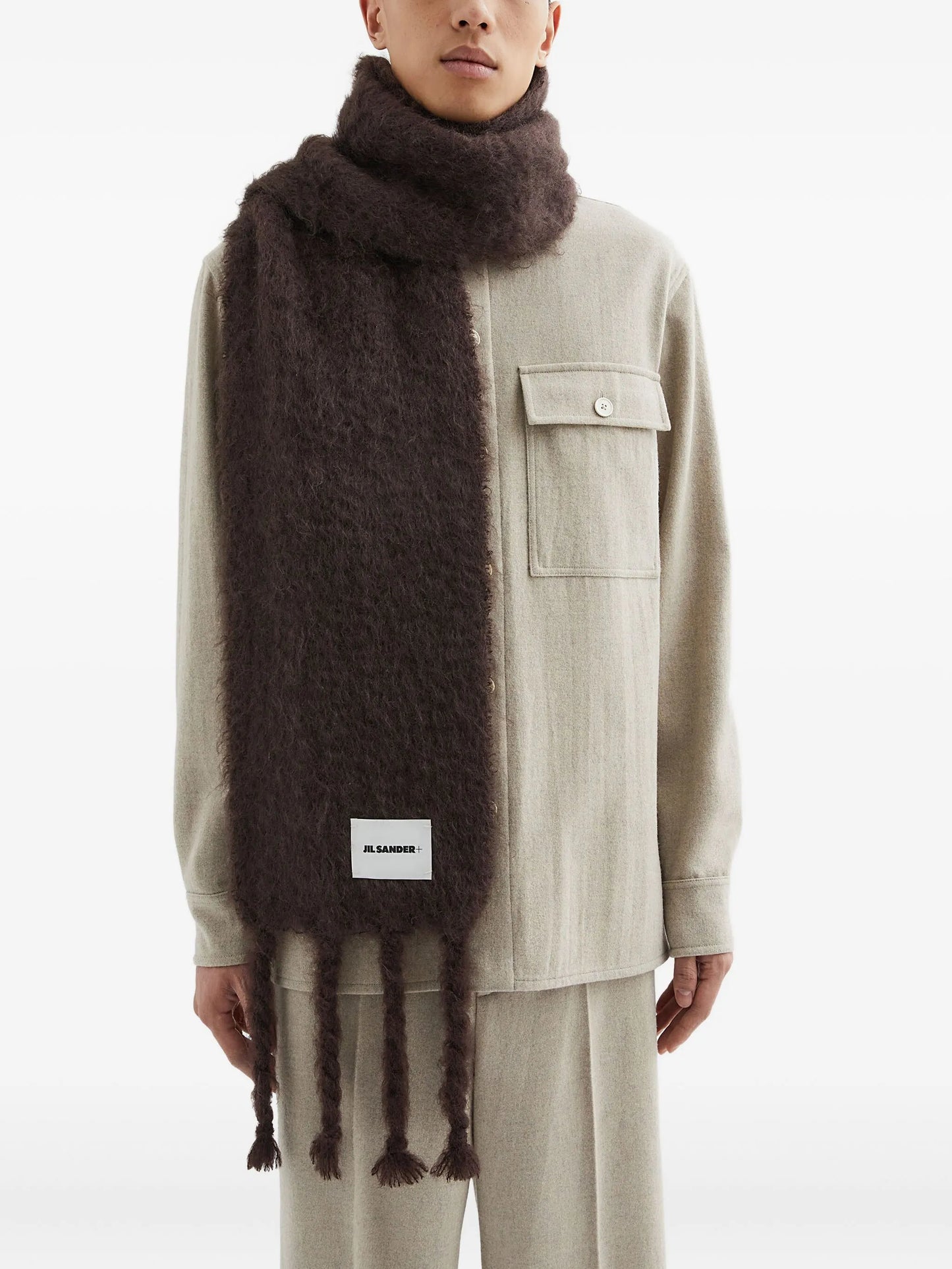 logo-patch scarf