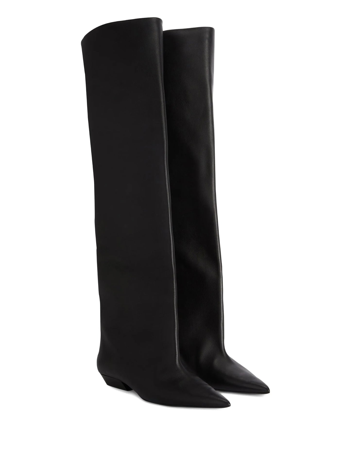 leather knee-high boots