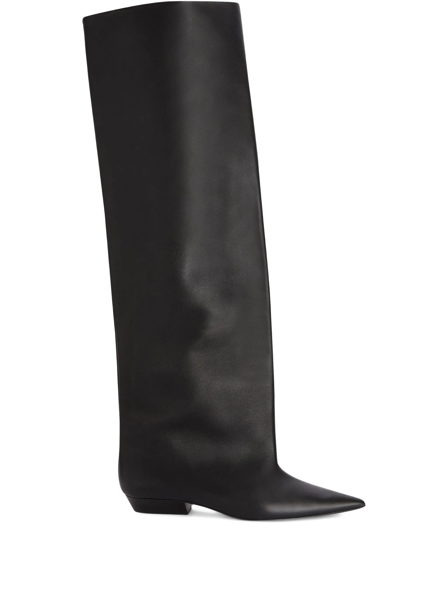 leather knee-high boots