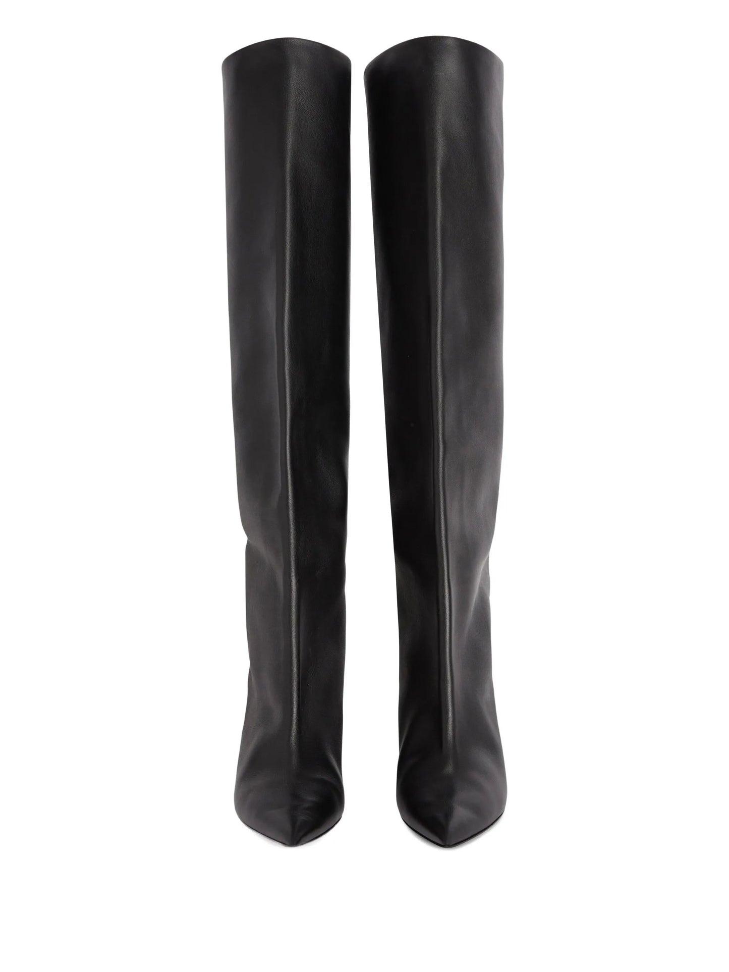 leather knee-high boots