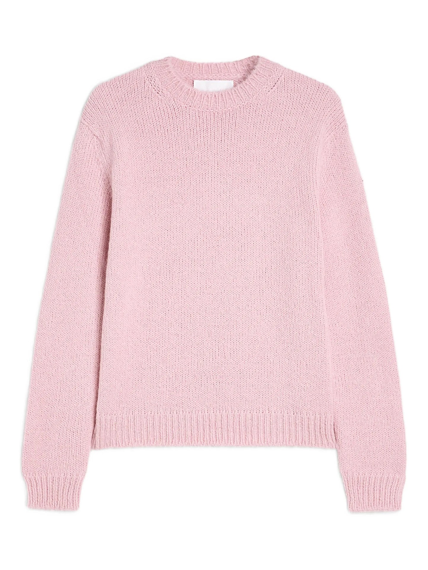 ribbed-cuff alpaca-wool-blend  sweater