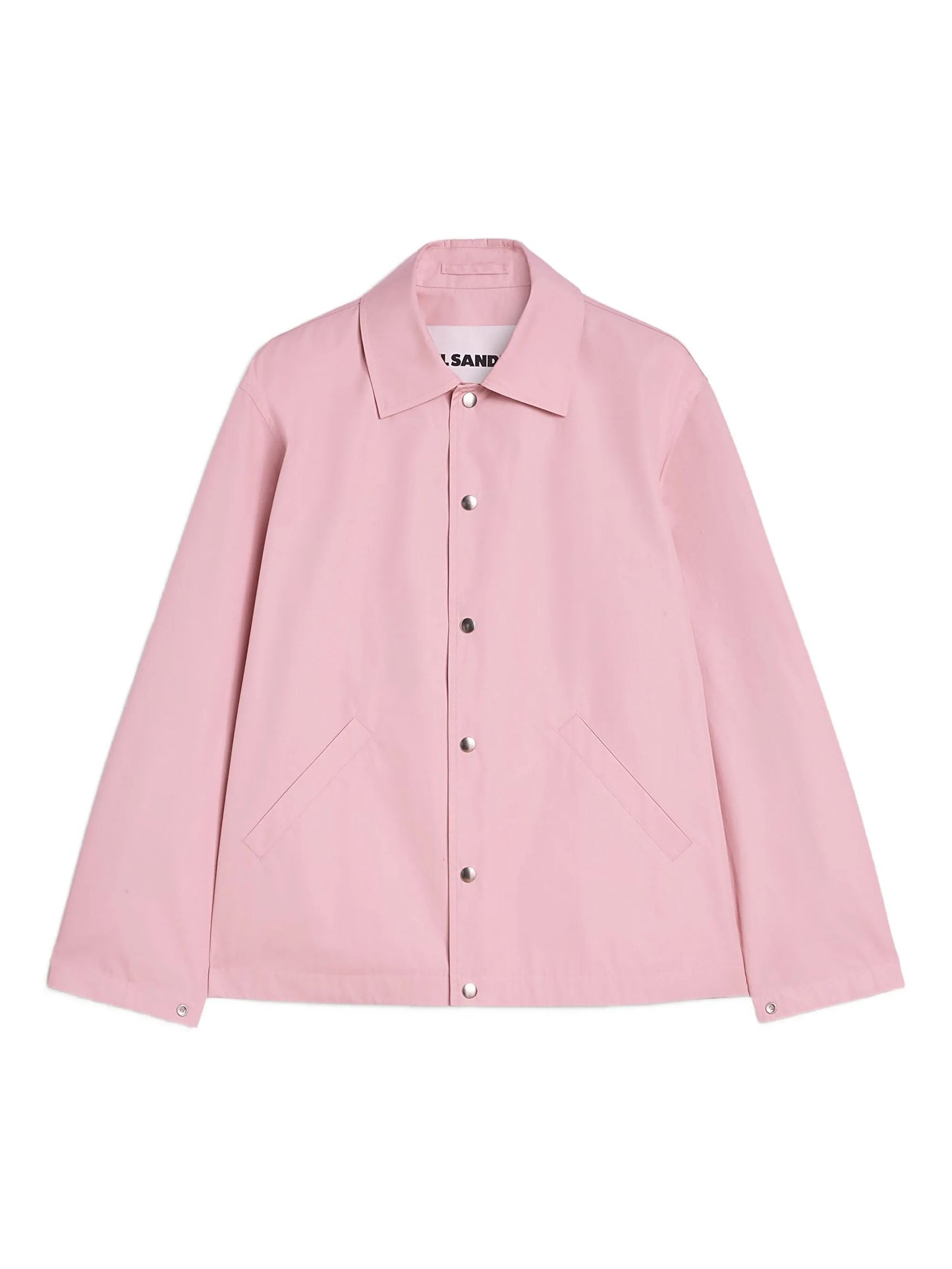 logo -print cotton jacket