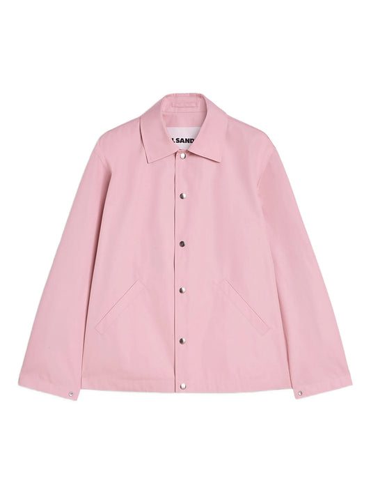 logo -print cotton jacket
