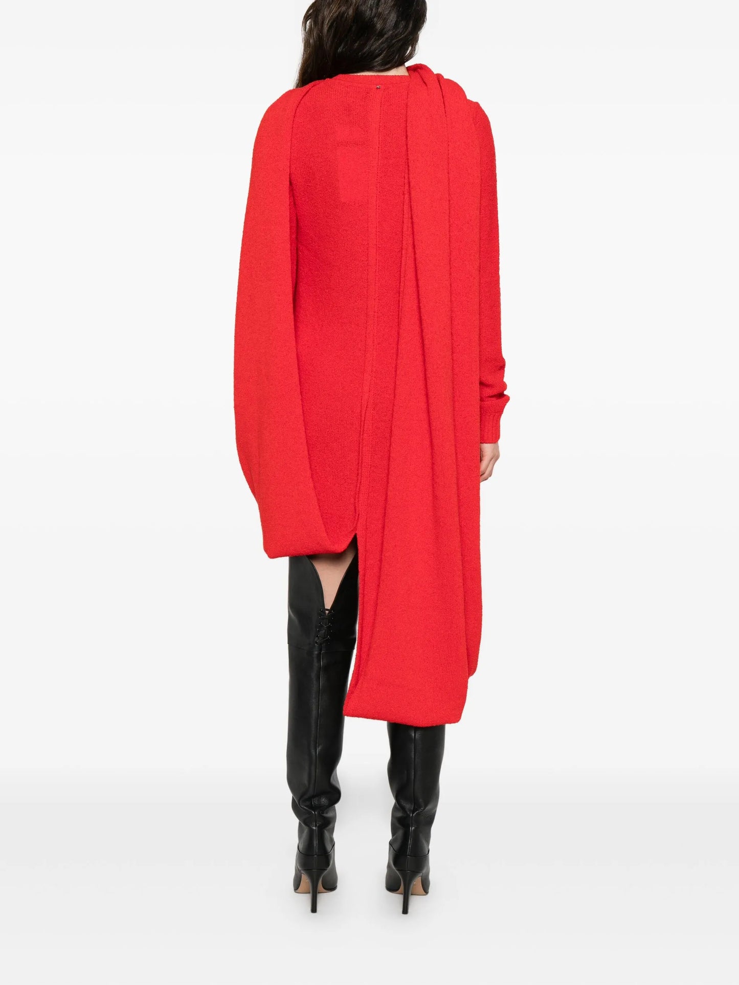 cut-out long-sleeve maxi dress
