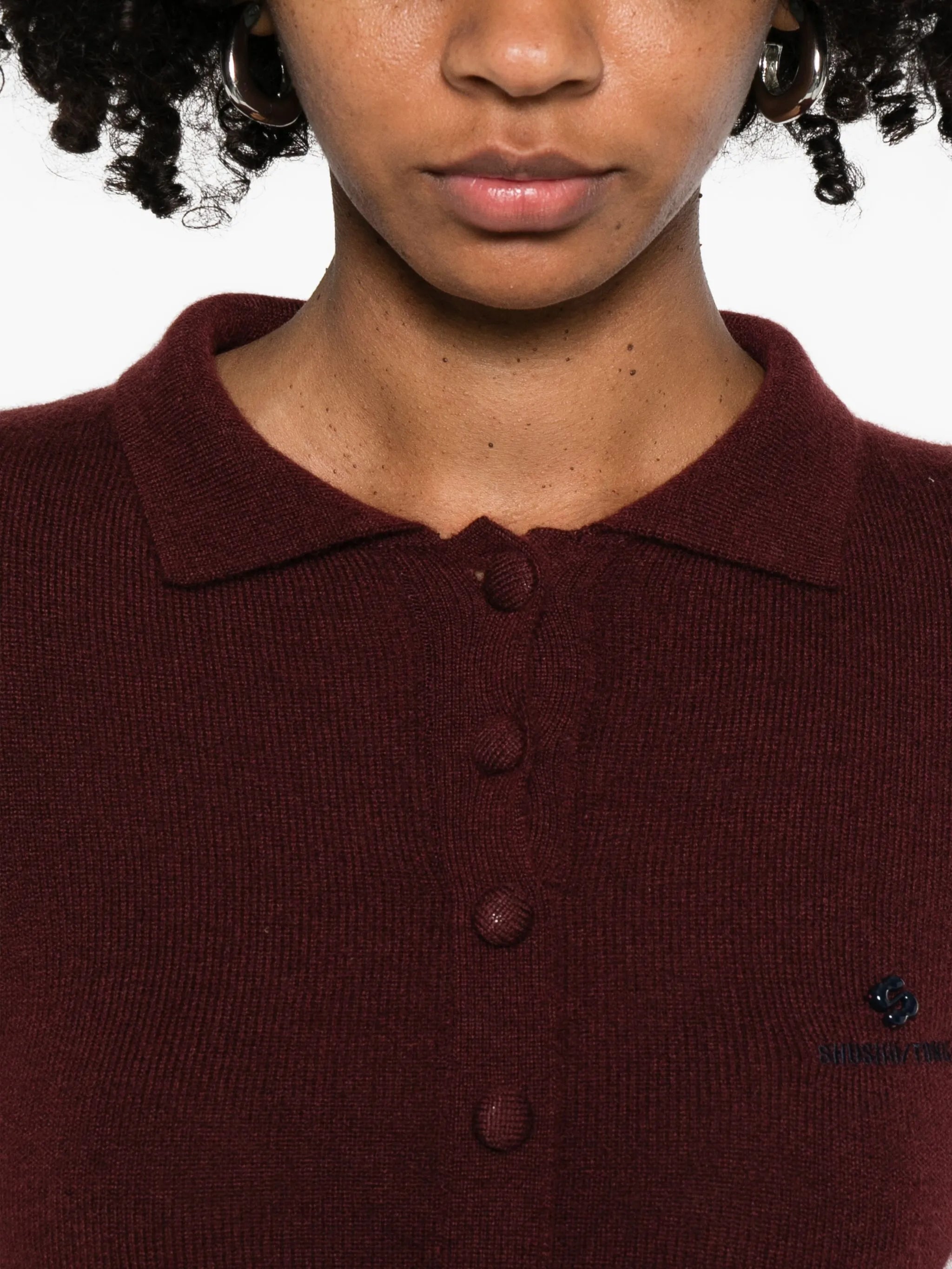 button-up knit cardigan