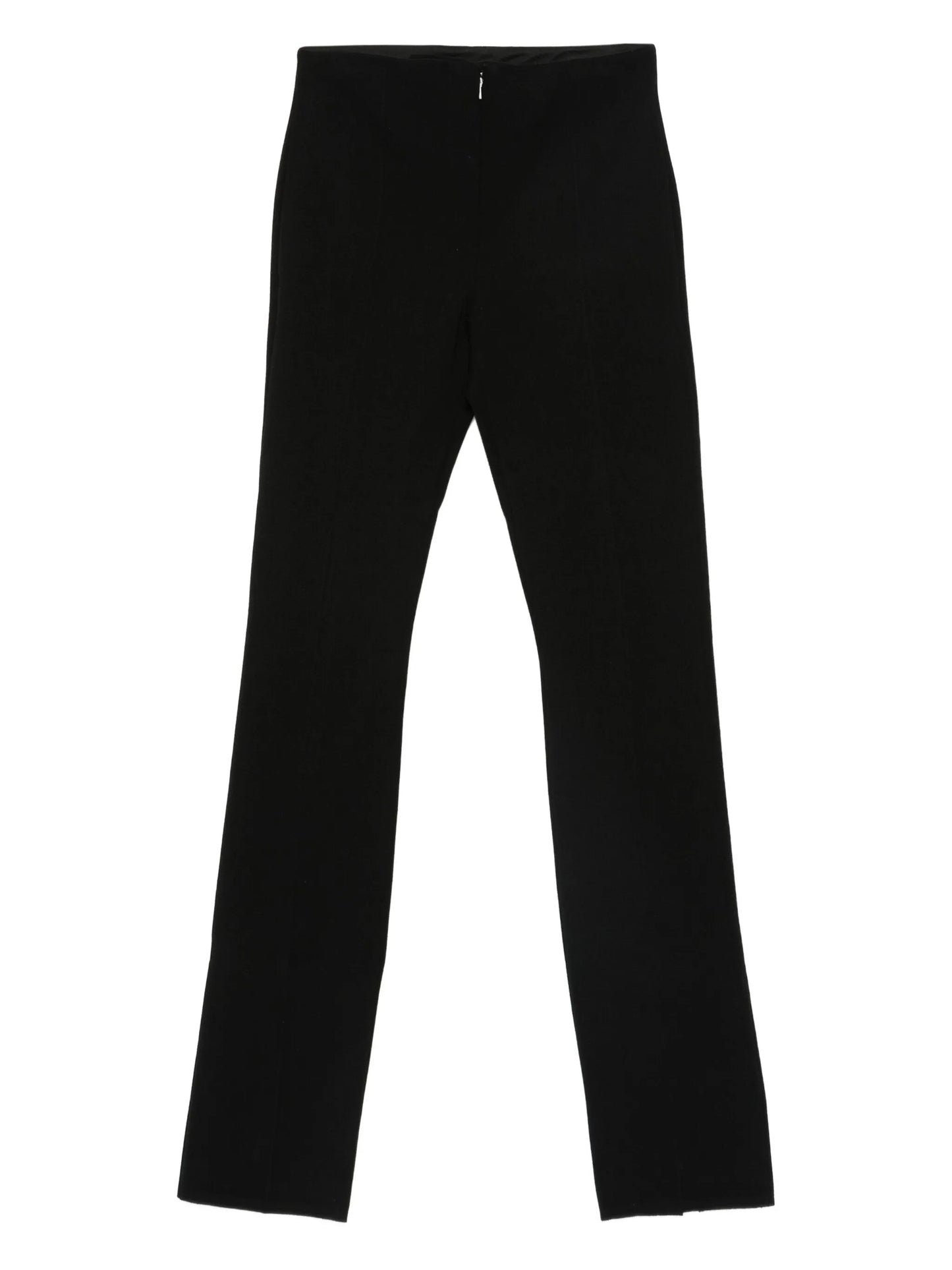 straight-leg knitted trousers