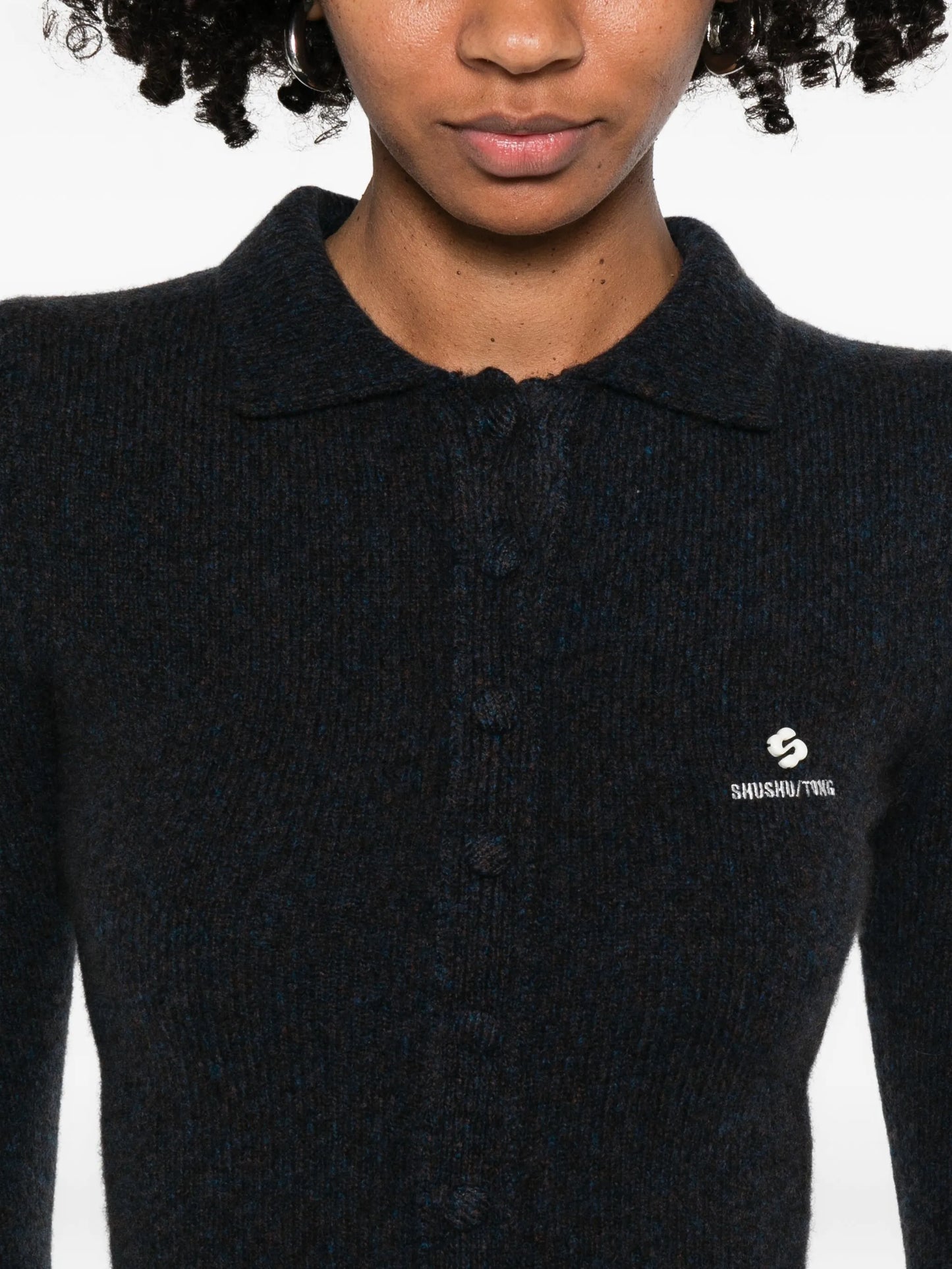 logo-detail cardigan