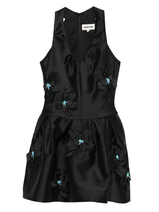 v-neck mini dress
