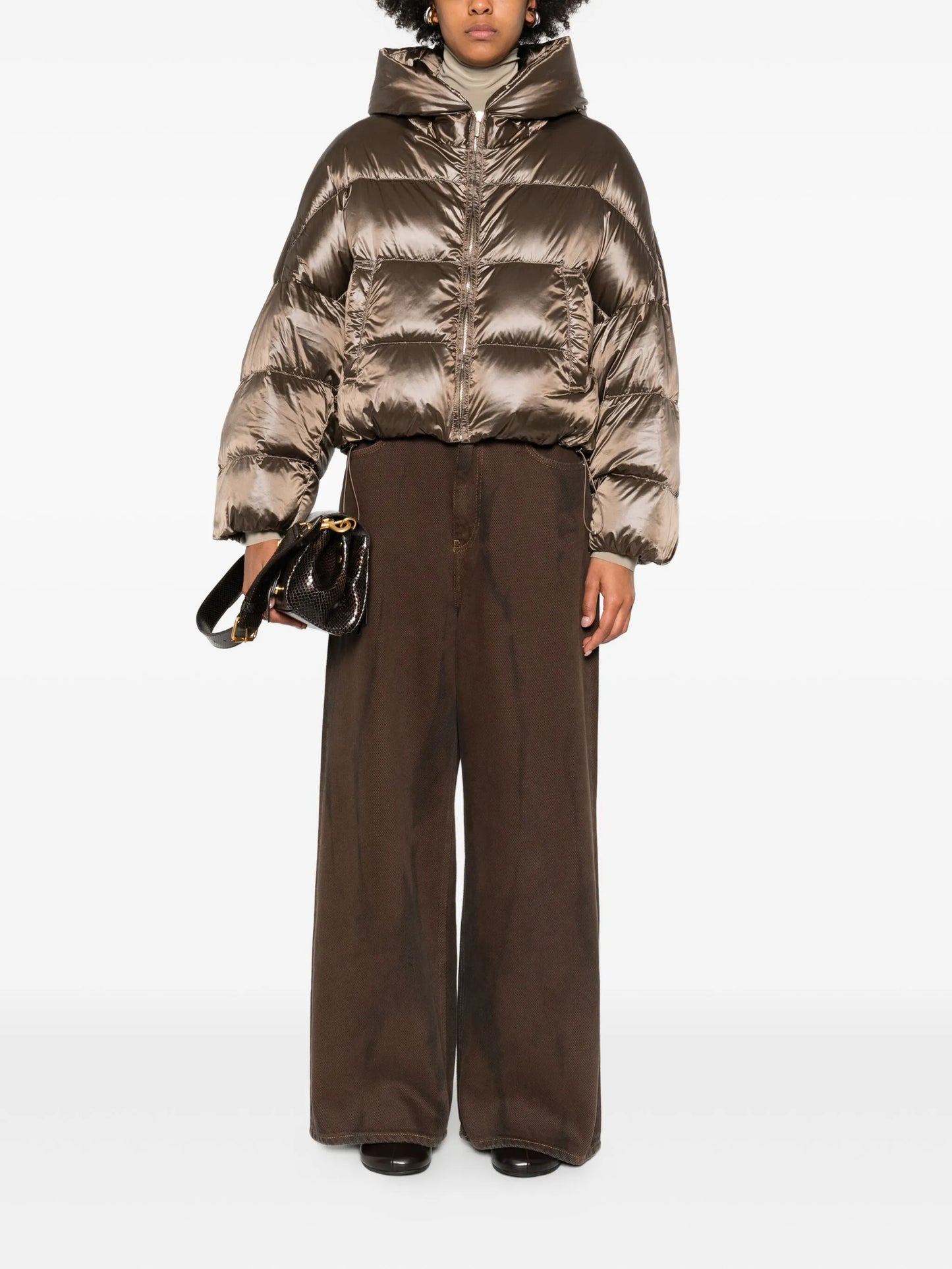 Spaceca quilted hooded jacket