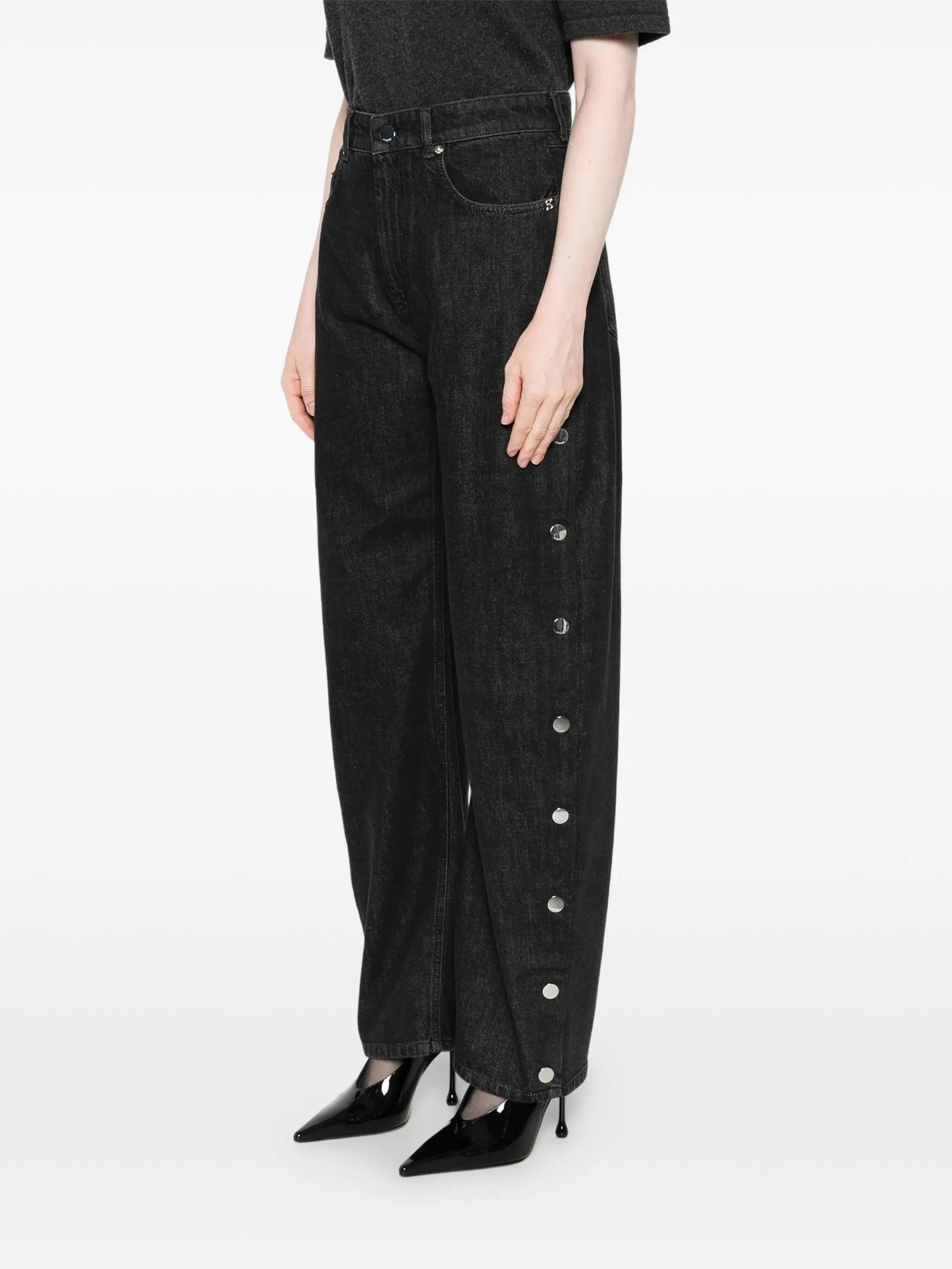 Galante side-button jeans