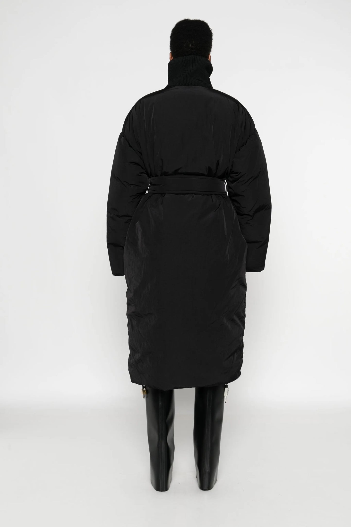 quilted parka coat