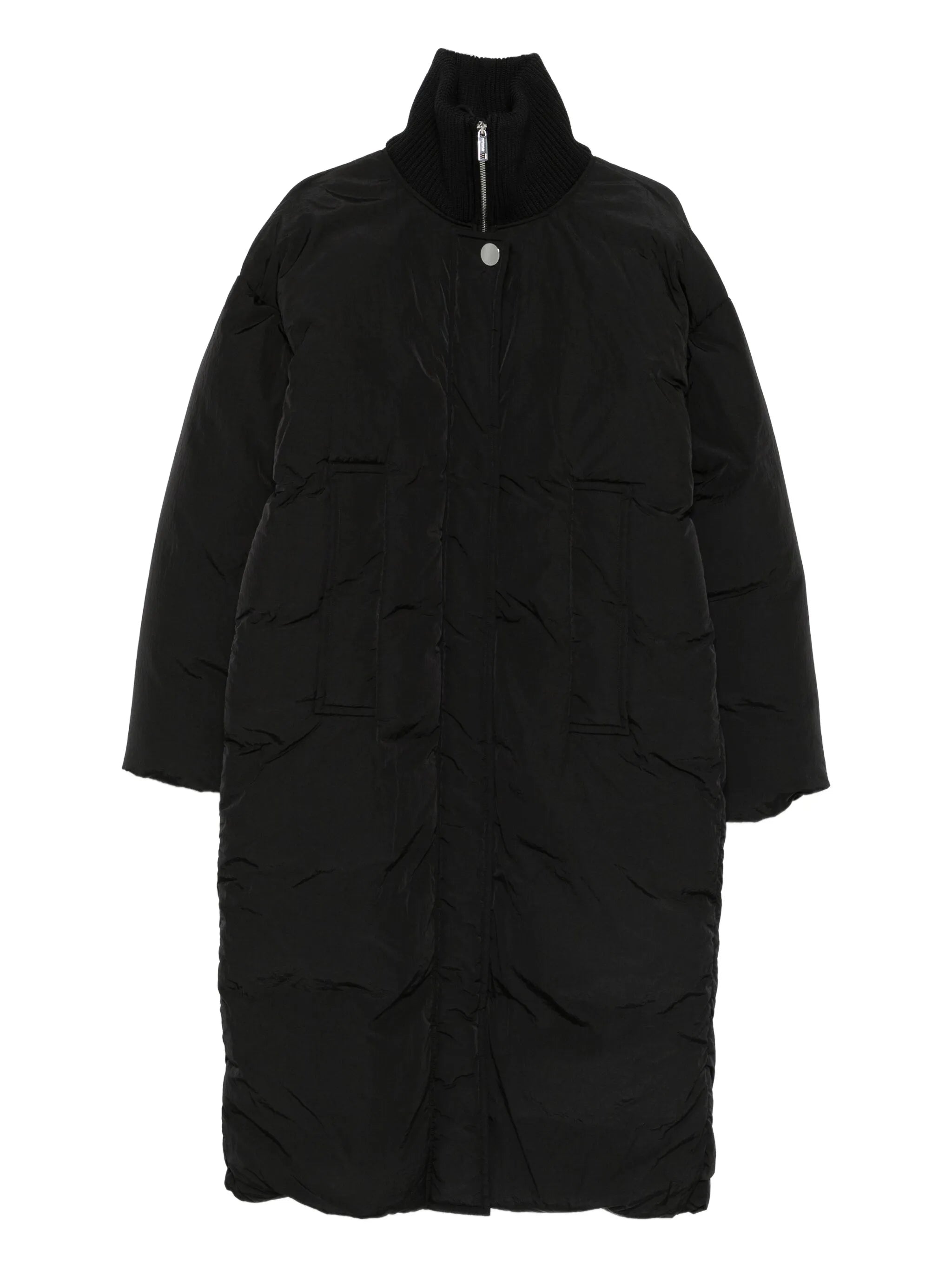quilted parka coat