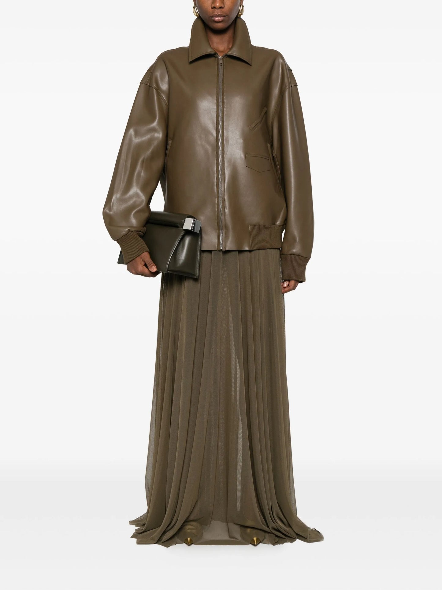 zip-front bomber jacket