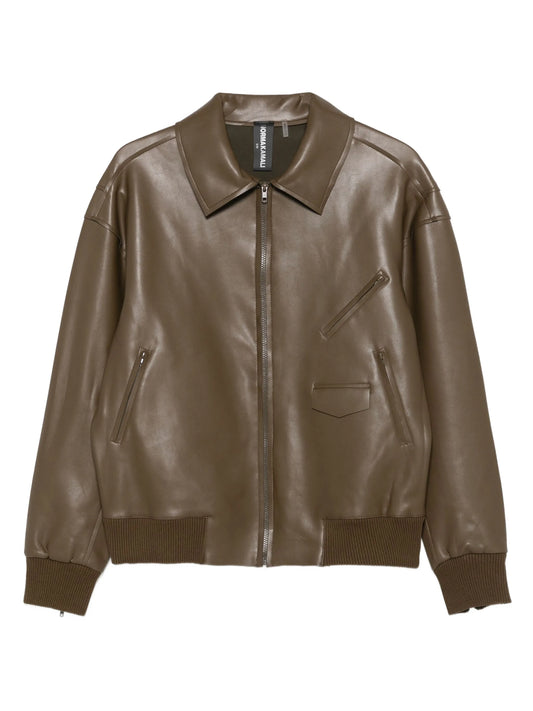 zip-front bomber jacket