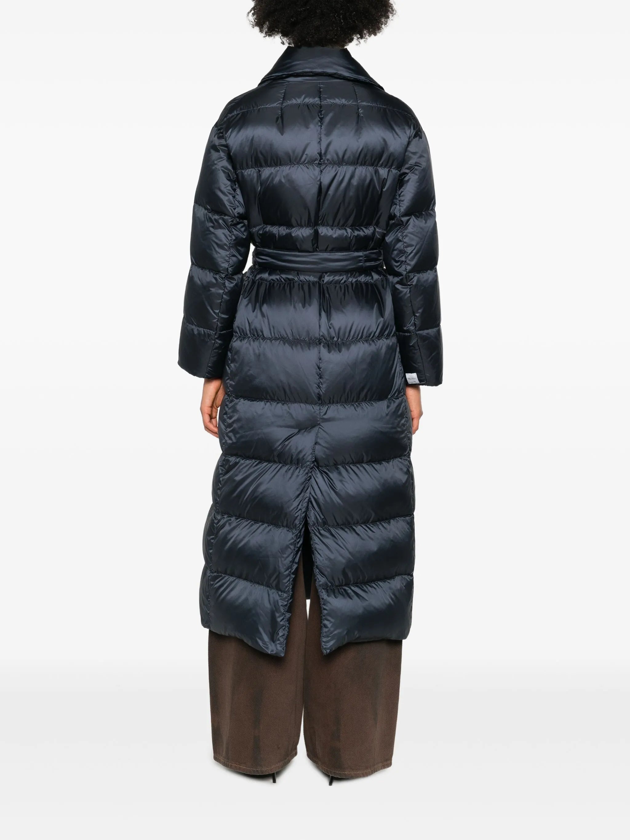 quilted belted coat