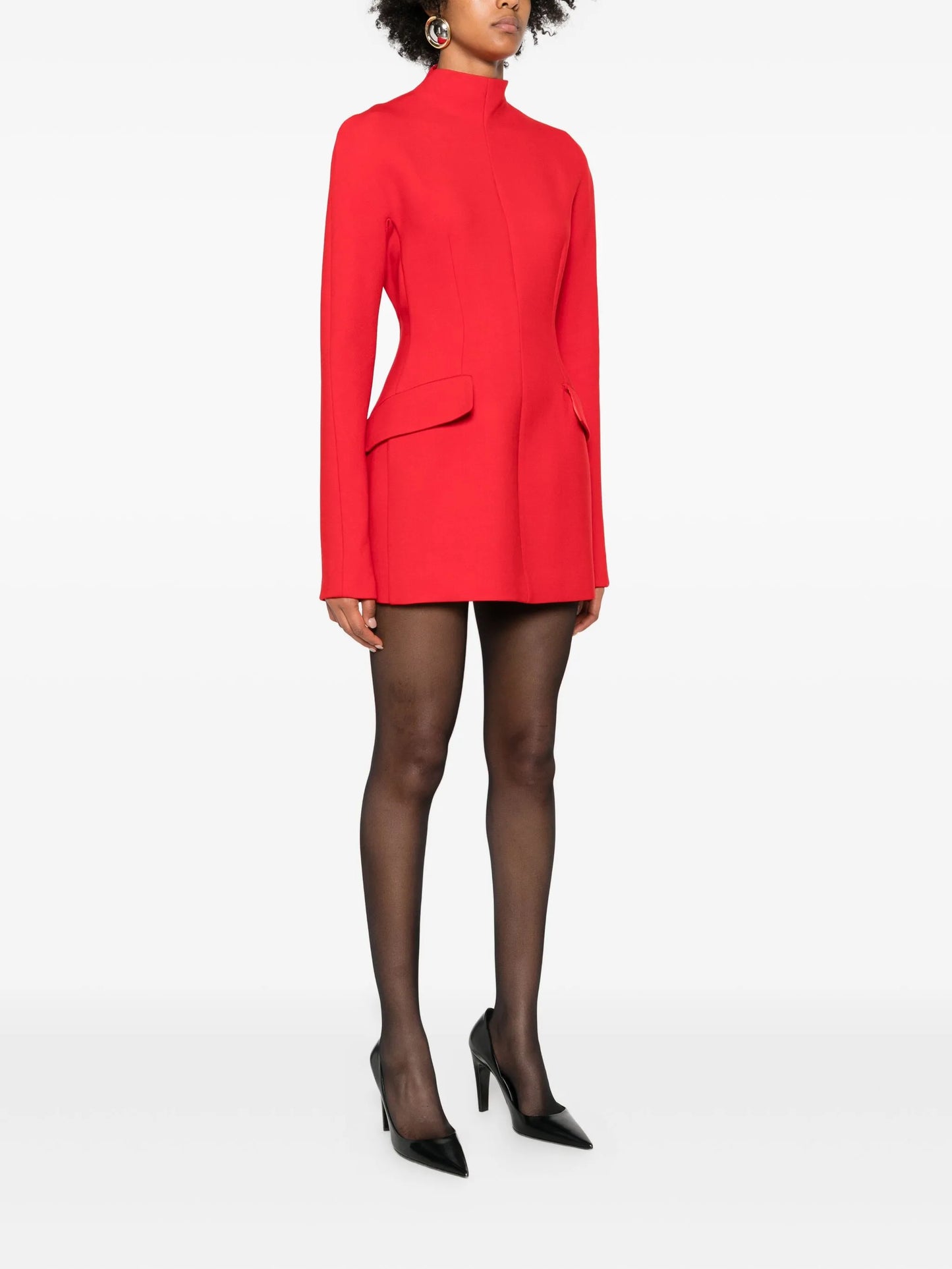 Tefrite high-neck dress