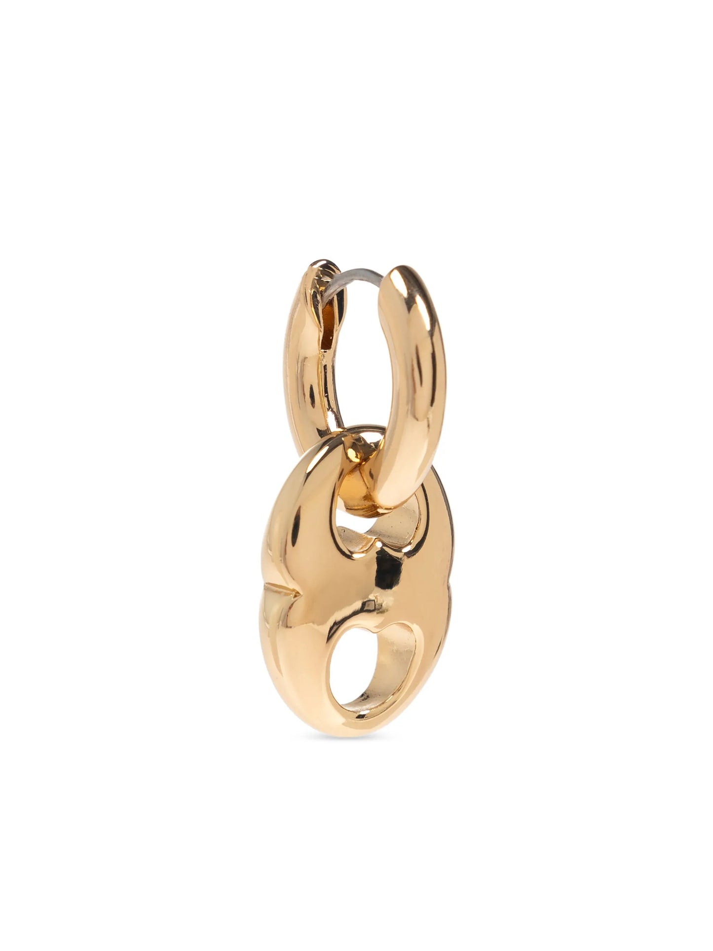 small Gemini link hoop earrings