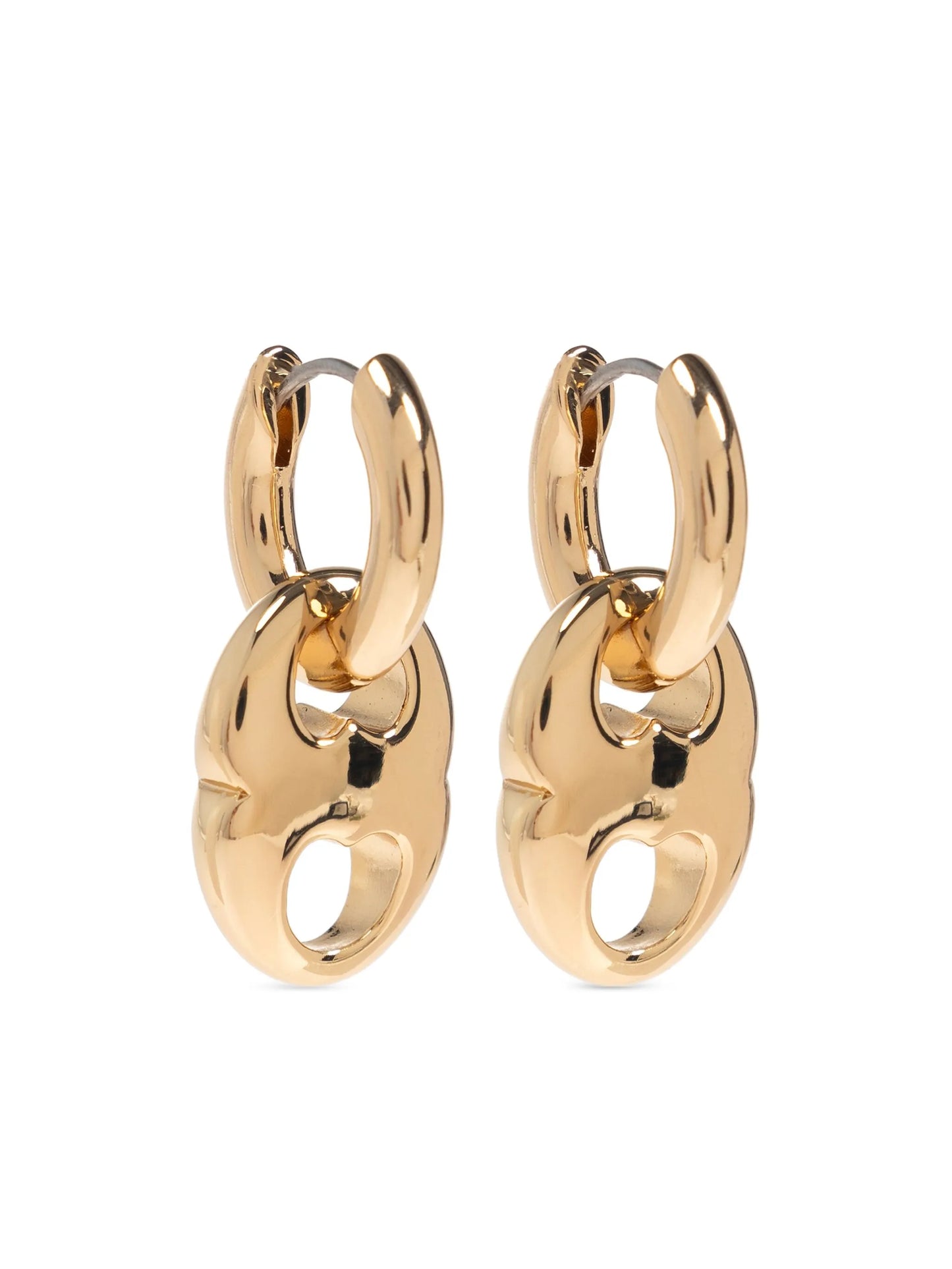 small Gemini hoop earrings