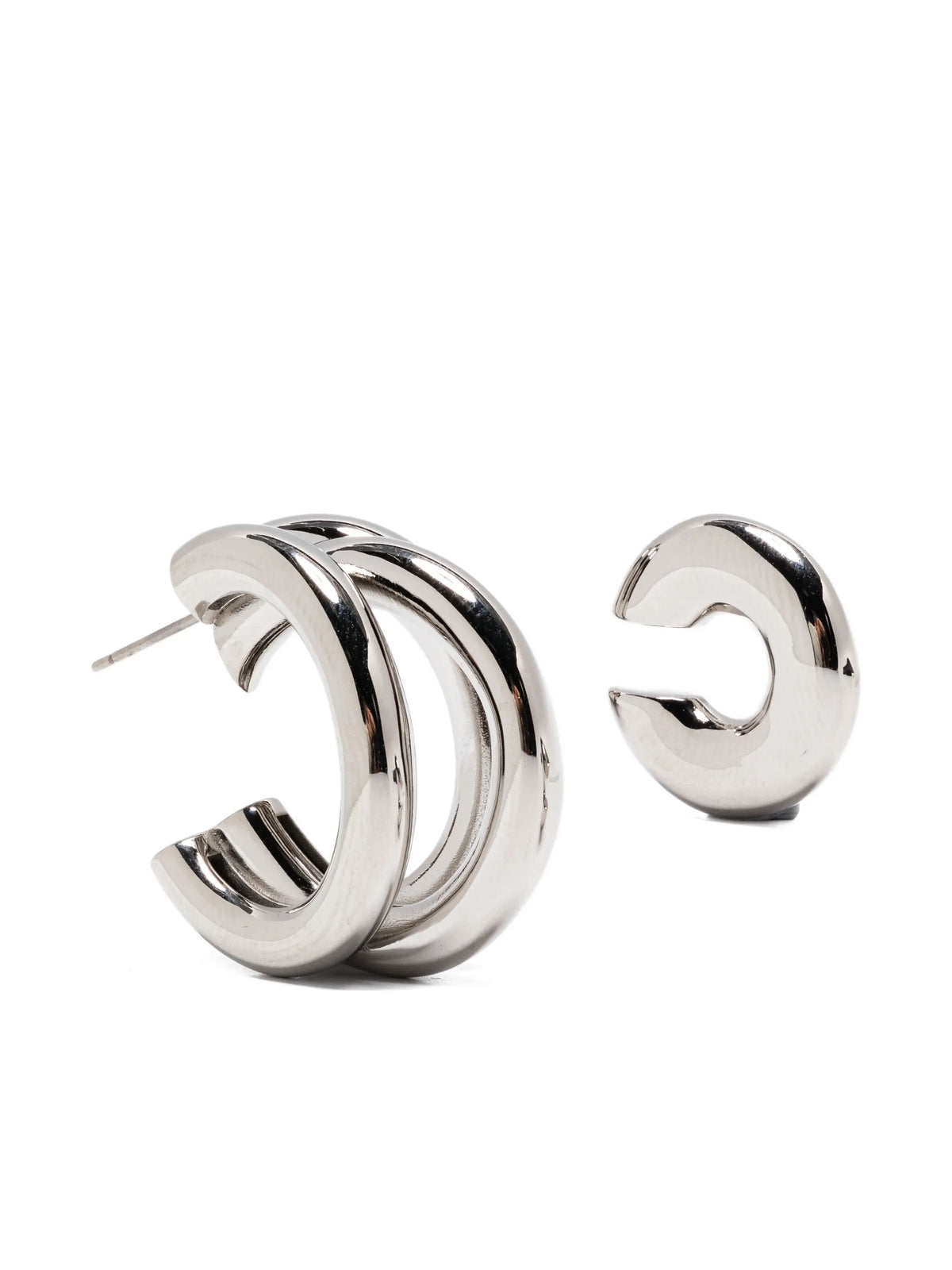 duo of hoops and punk ear cuffs