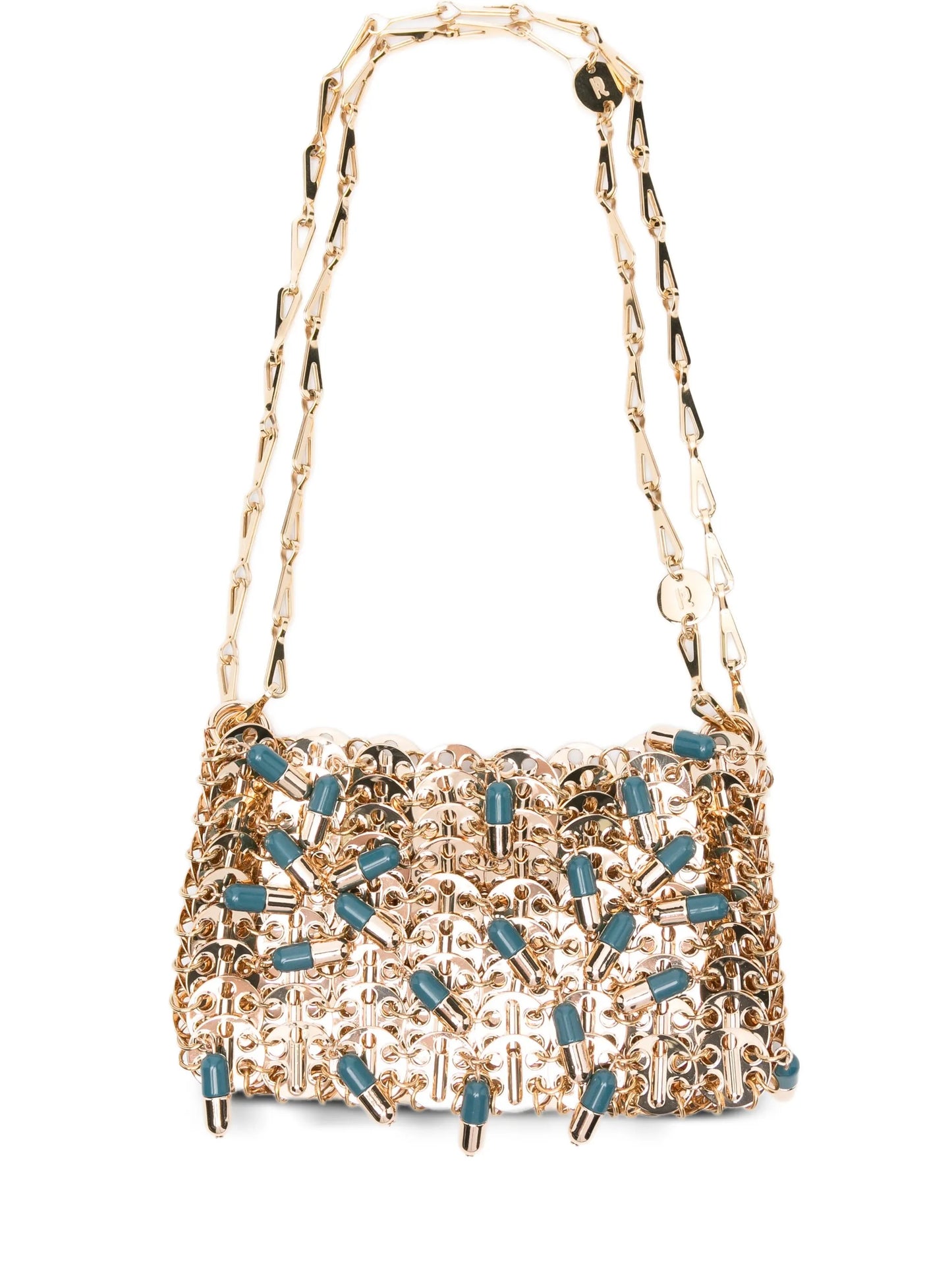 pill-charm chain shoulder bag