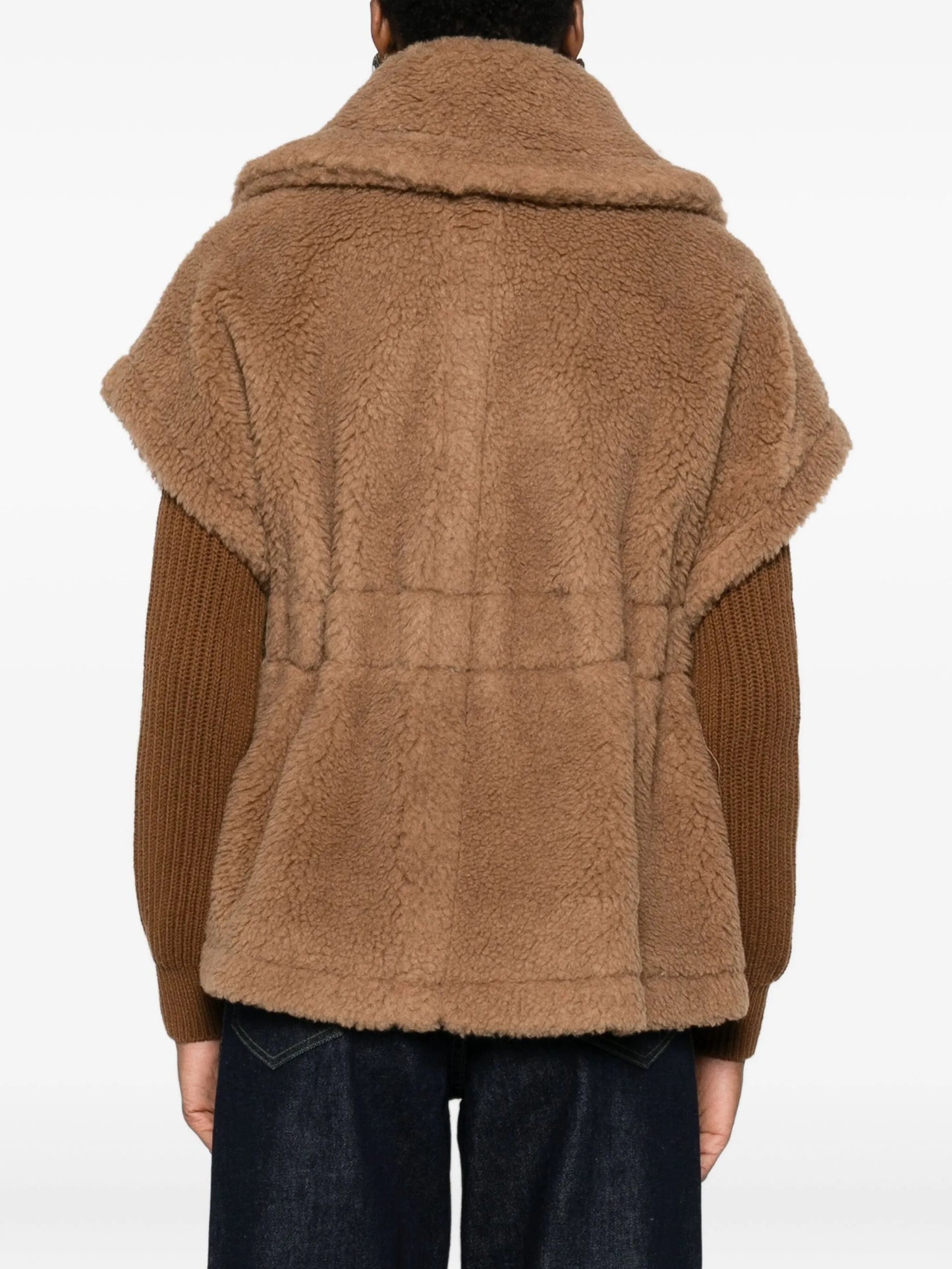 Abavo faux-fur cape jacket