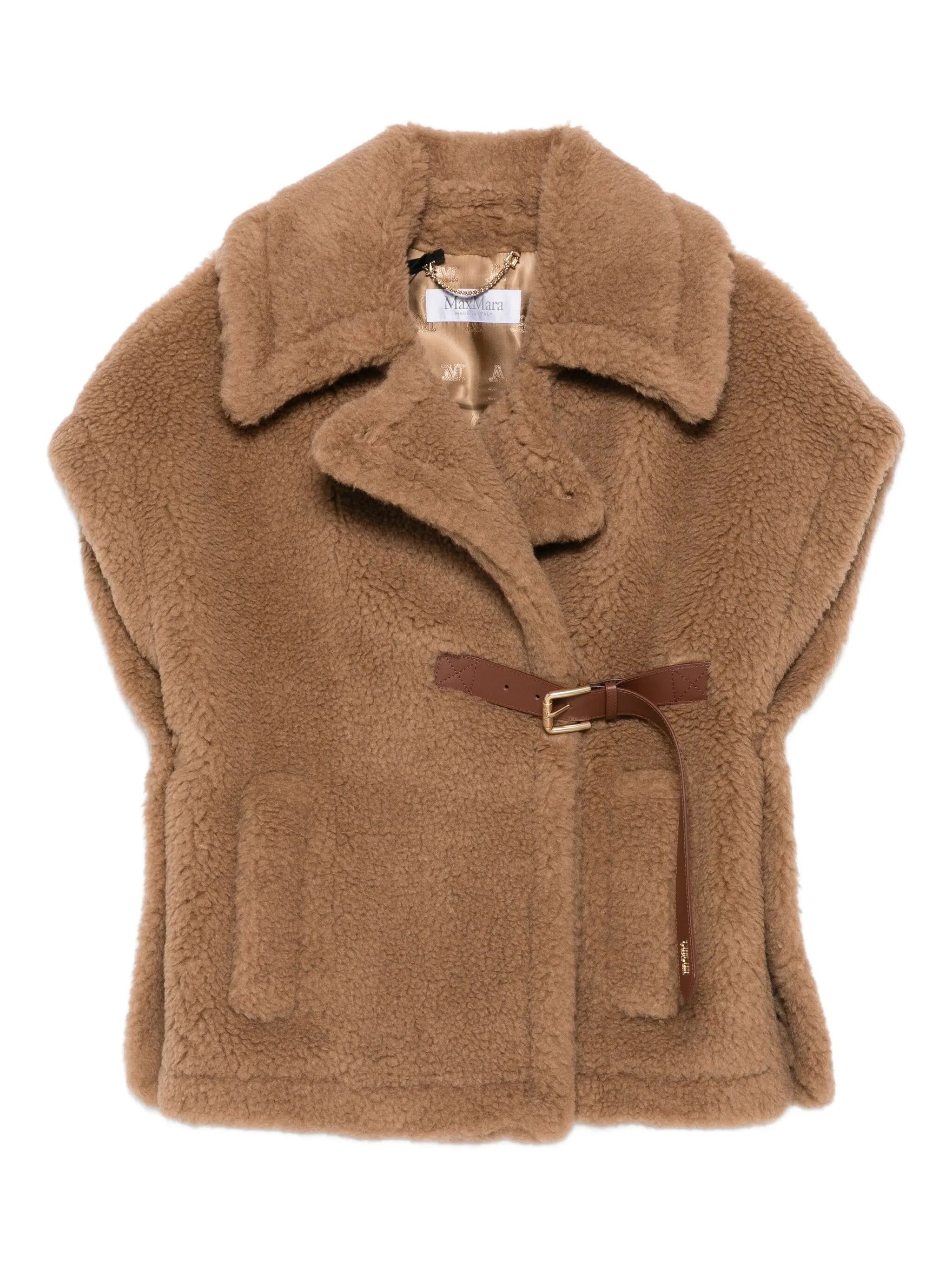 Abavo faux-fur cape jacket