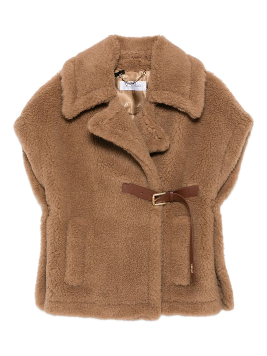 Abavo faux-fur cape jacket