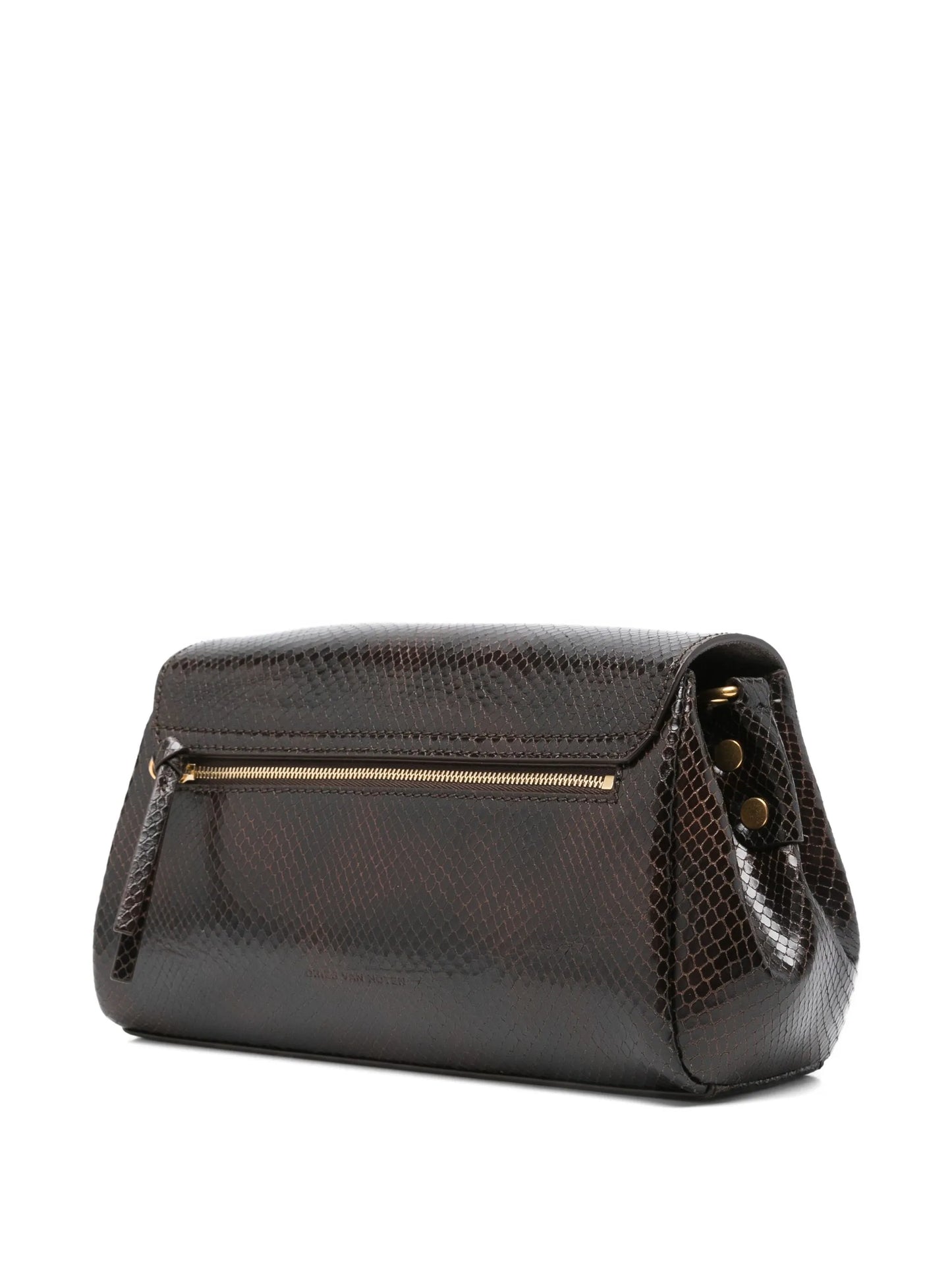 small snakeskin-effect satchel bag
