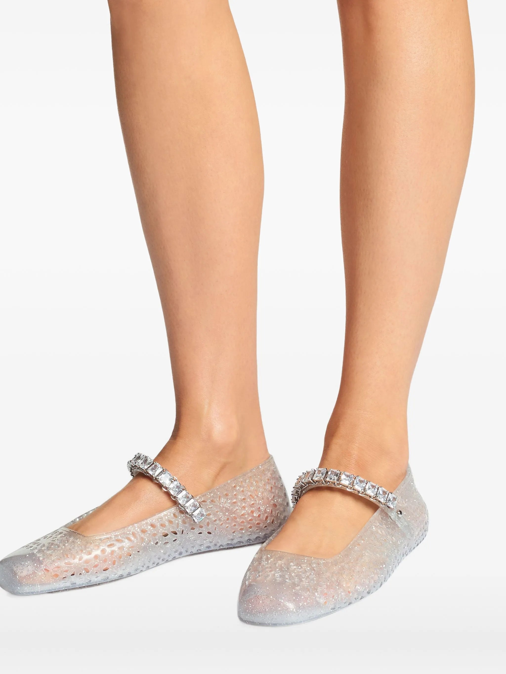 The Jelly crystal-embellished ballet flats
