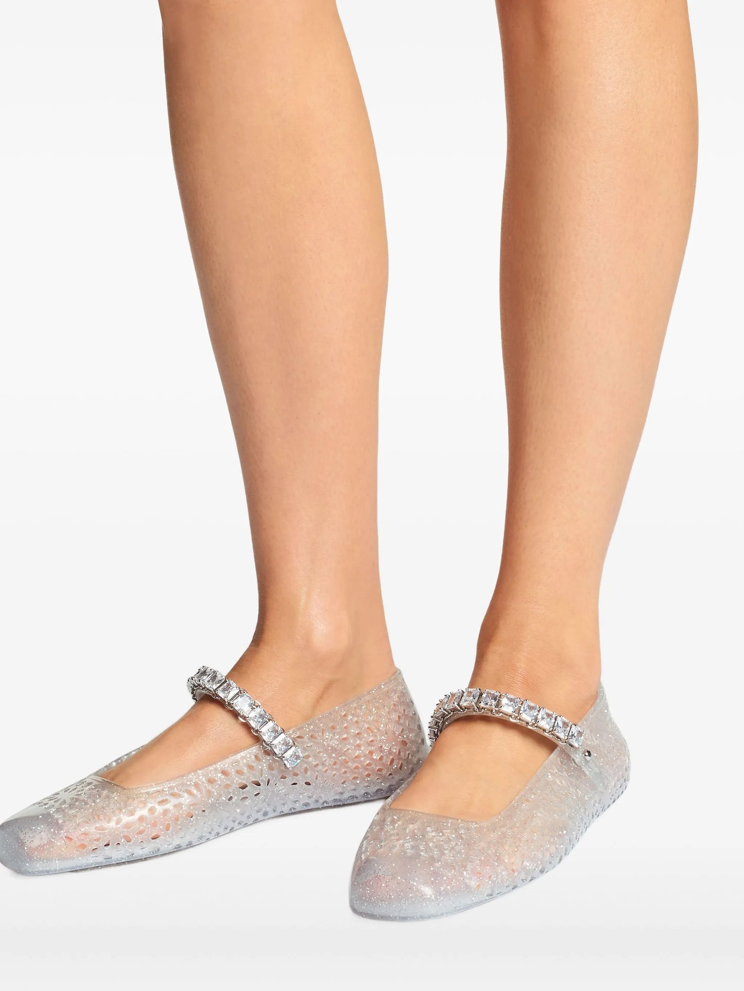 The Jelly crystal-embellished ballet flats