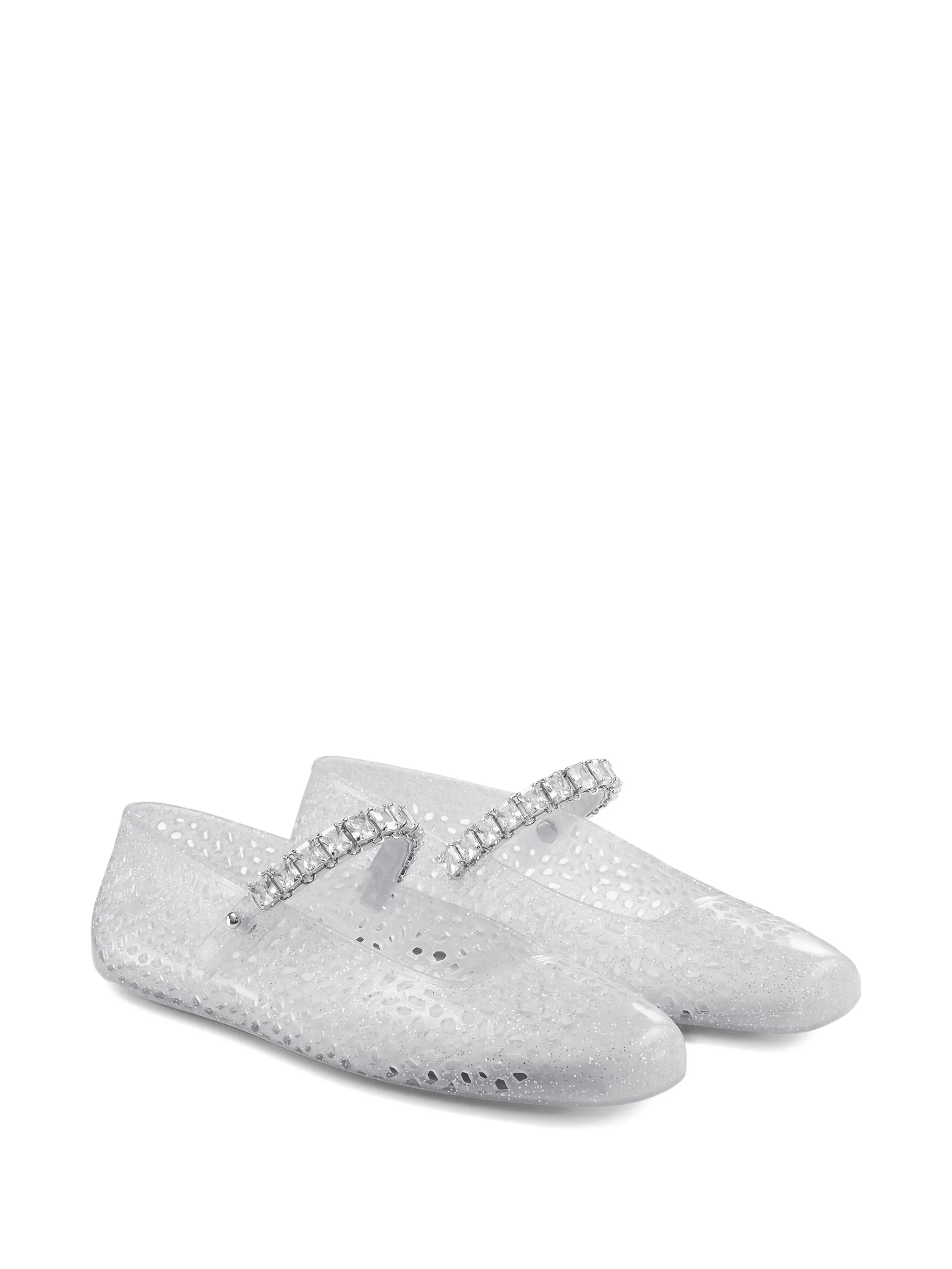 The Jelly crystal-embellished ballet flats