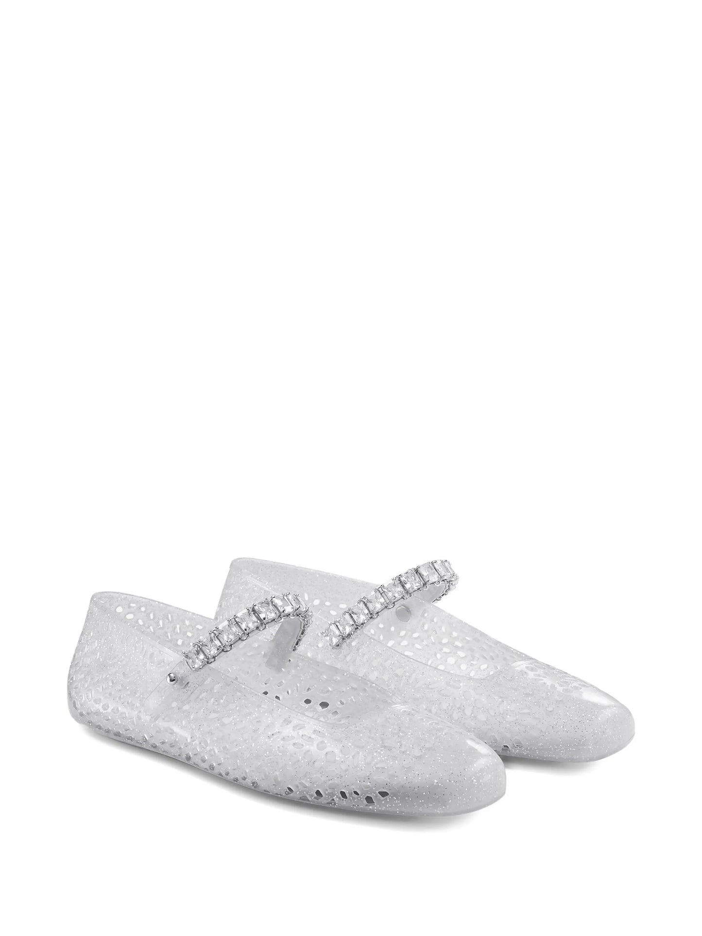 The Jelly crystal-embellished ballet flats