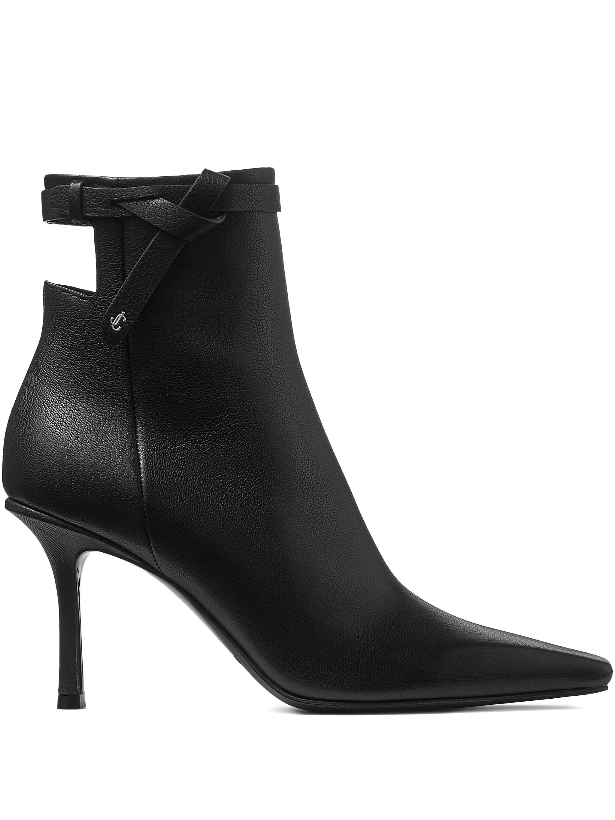 Camie knotted-strap leather ankle boots