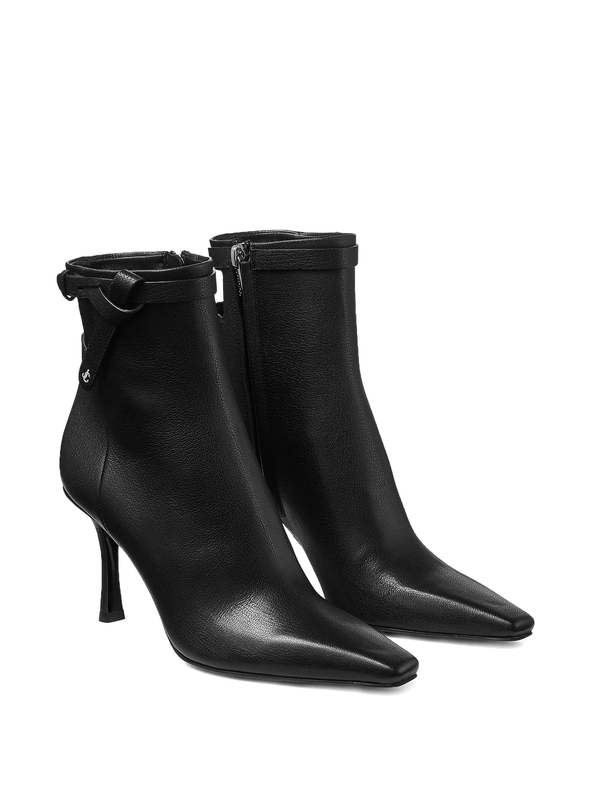 Camie knotted-strap leather ankle boots