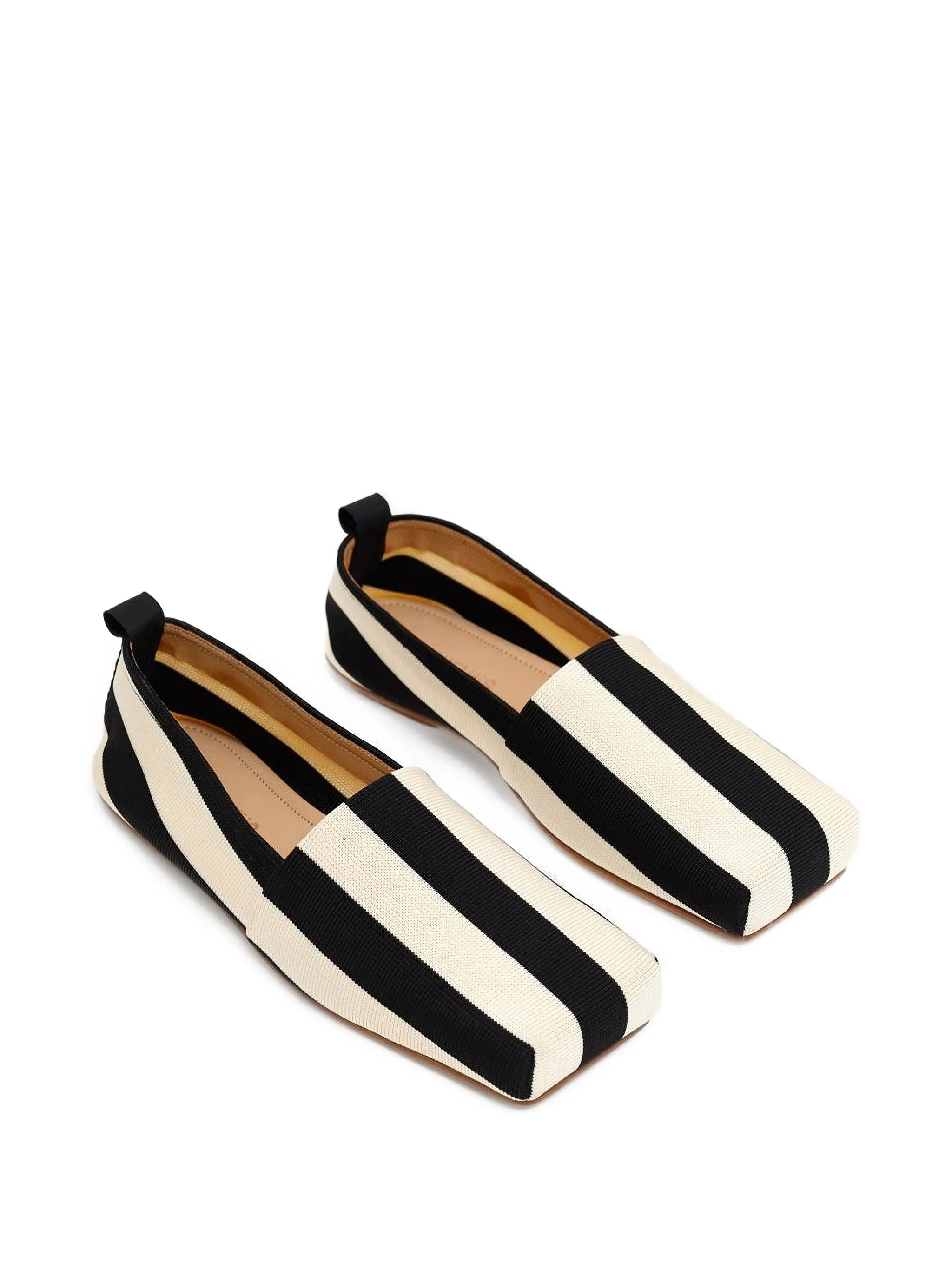 The Carré striped ballet flats