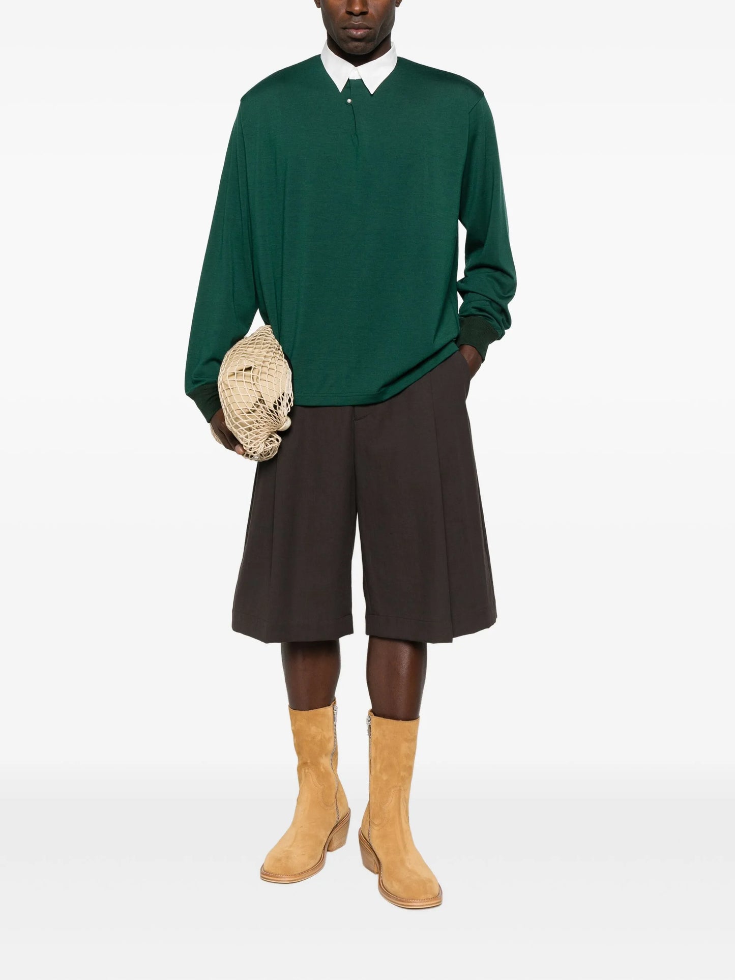 long sleeve polo shirt