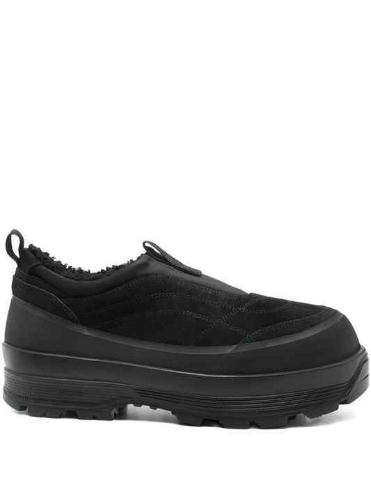 low top suede sneakers