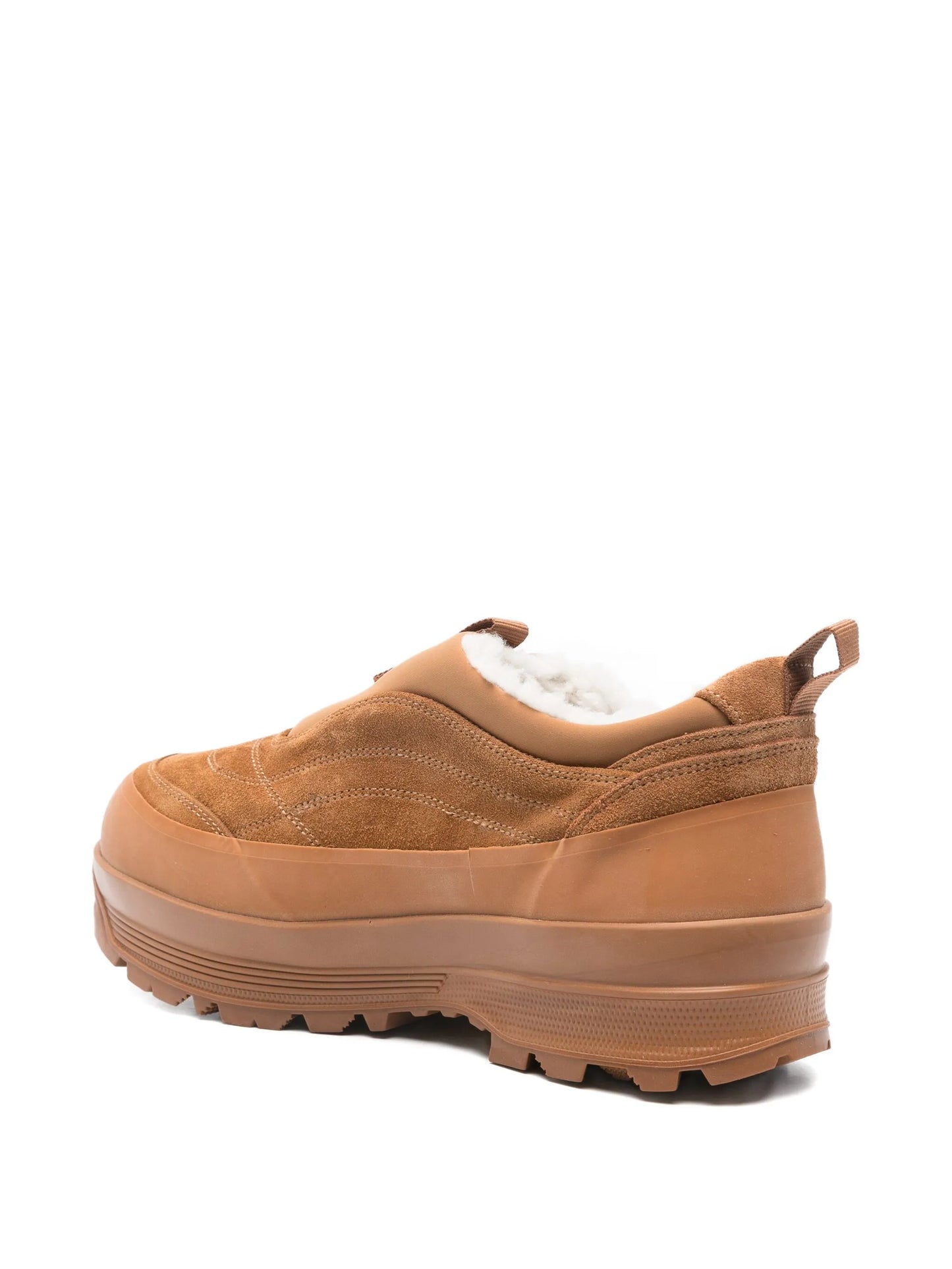 shearling low-top boots