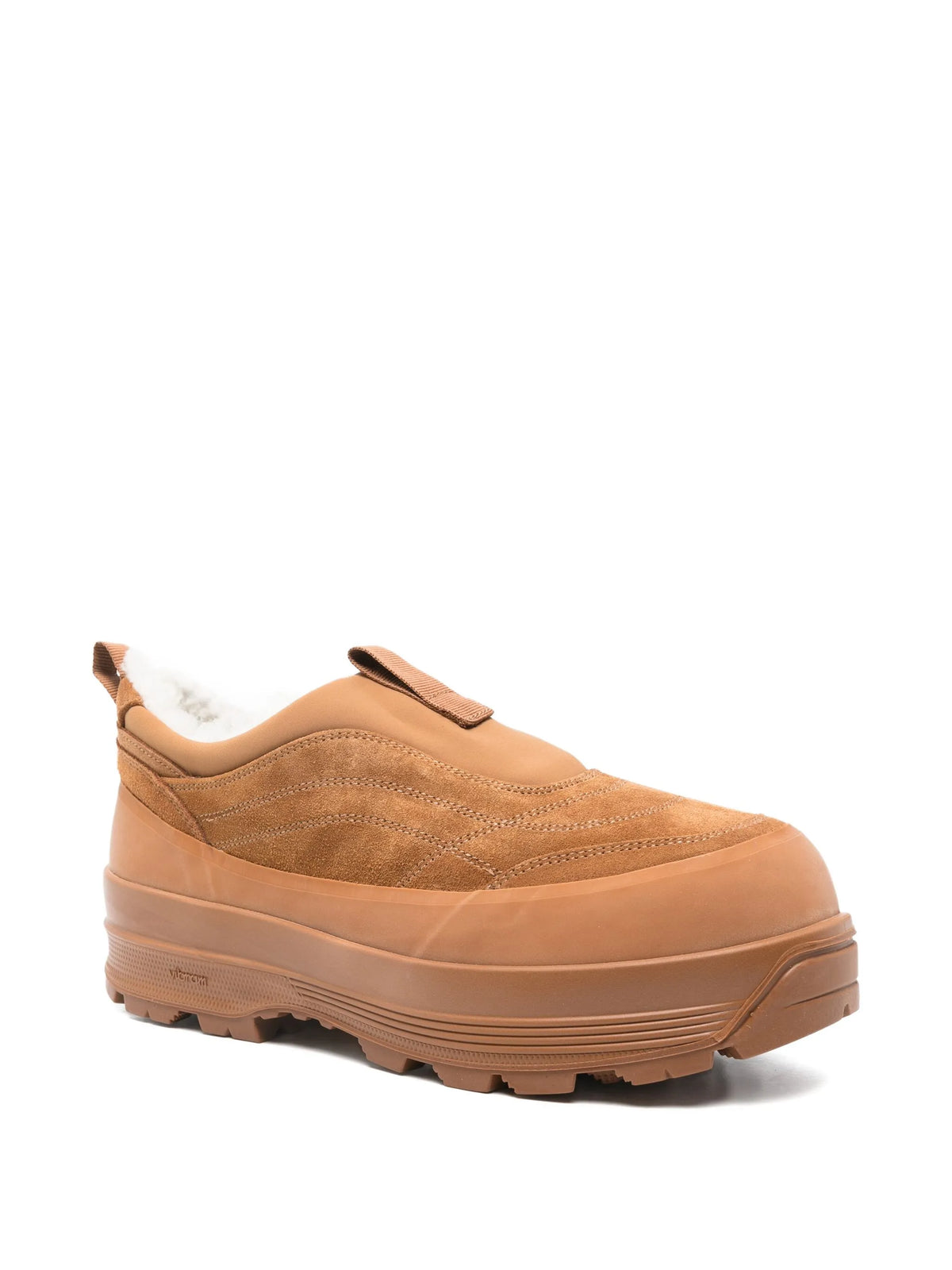 shearling low-top boots