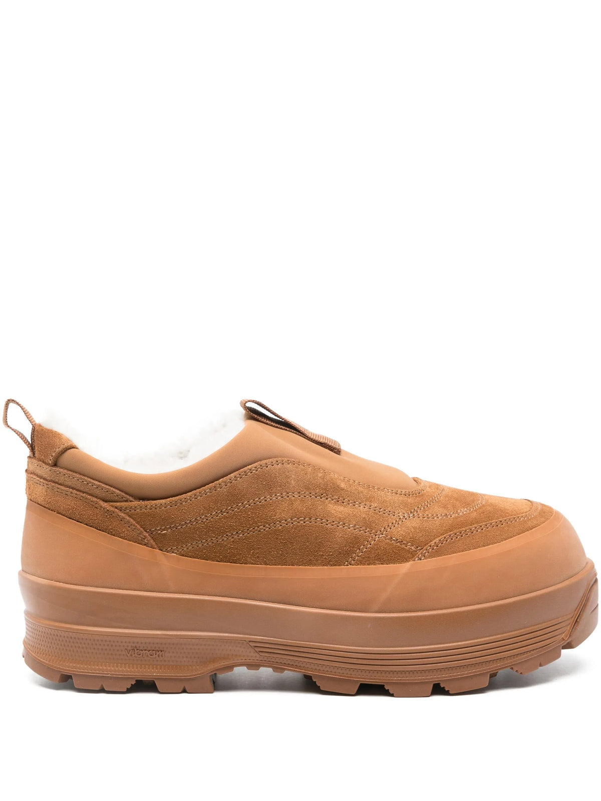 shearling low-top boots