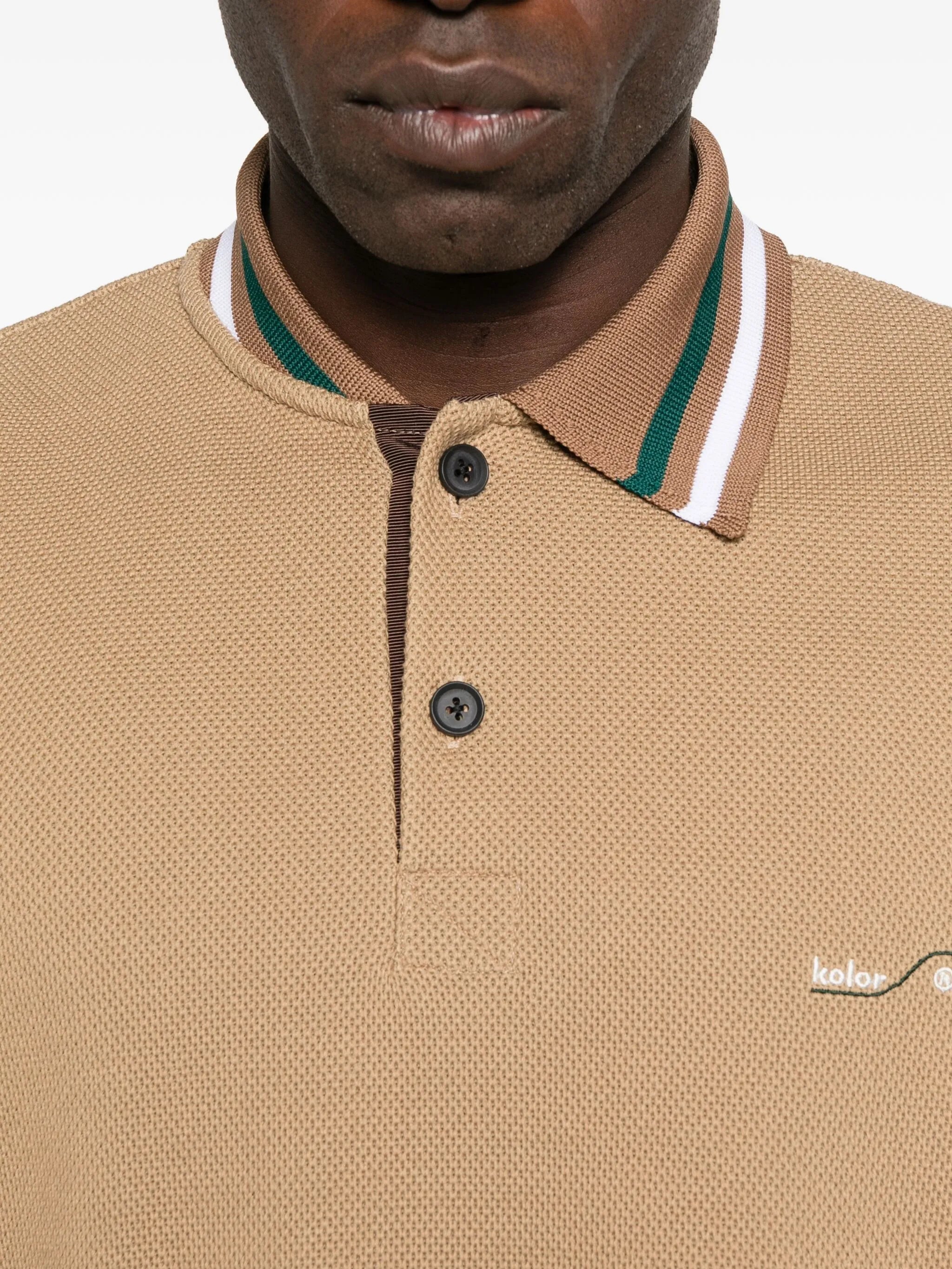 logo-embroidered polo shirt