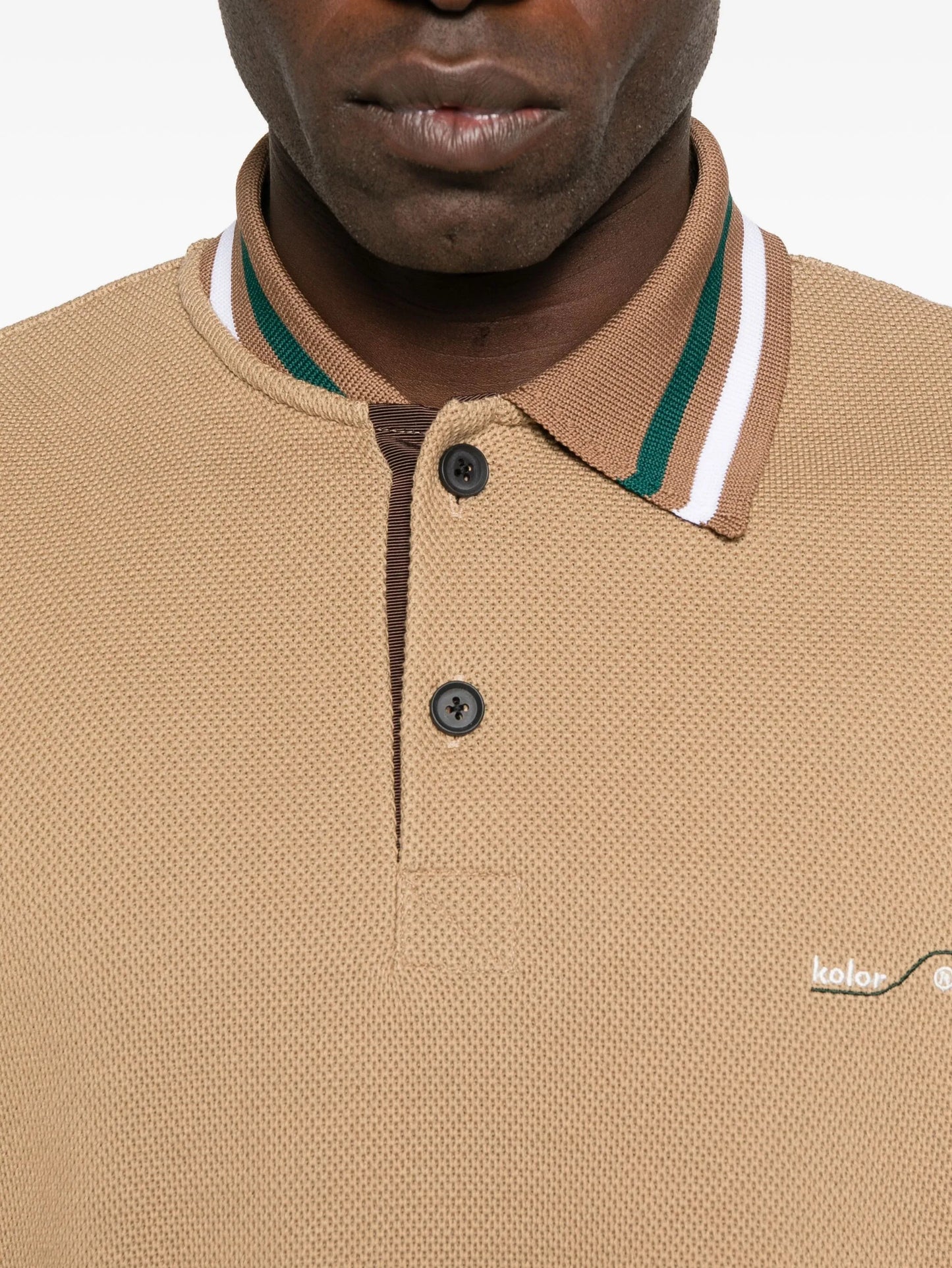 logo-embroidered polo shirt