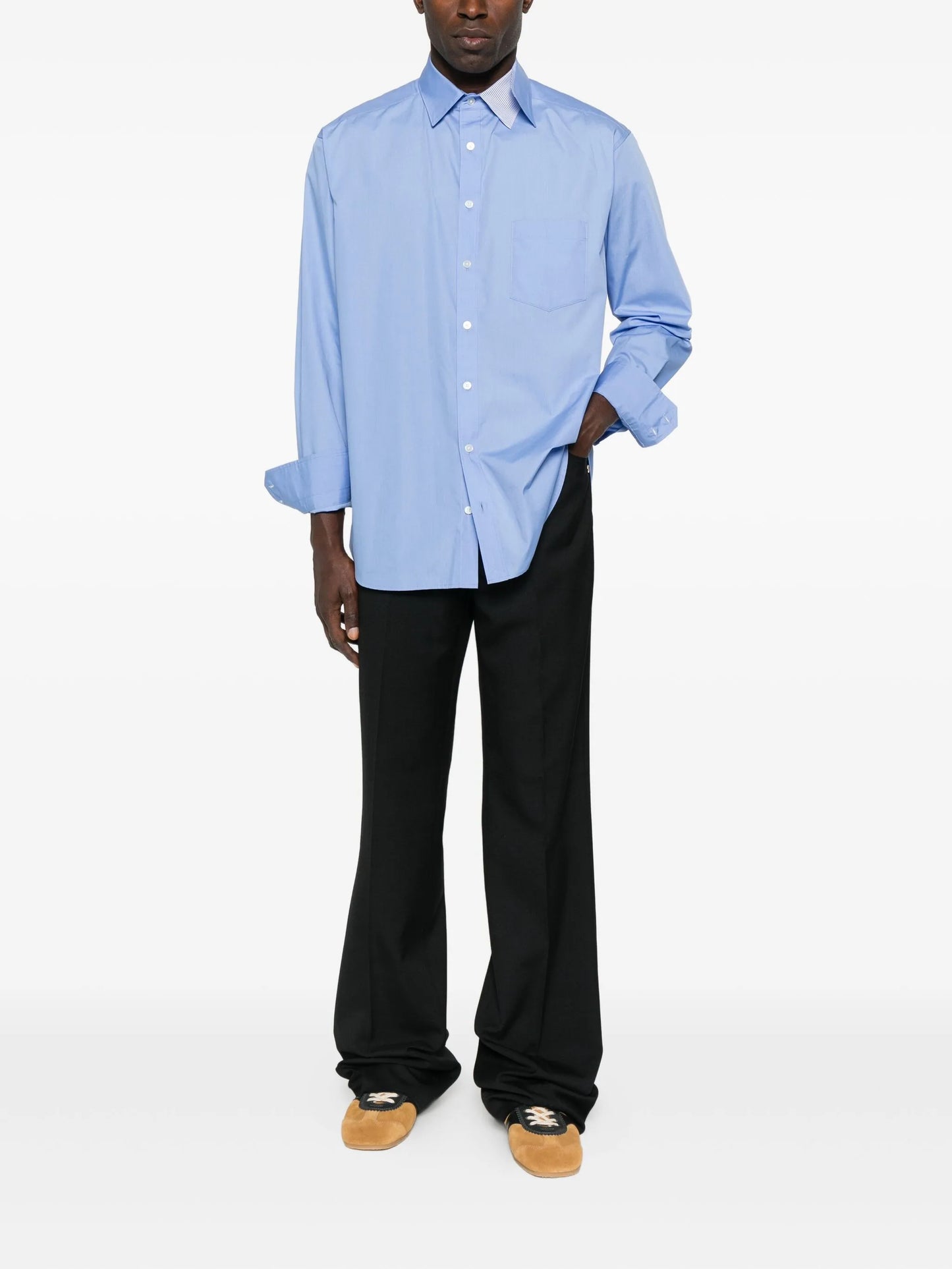 button-down poplin shirt