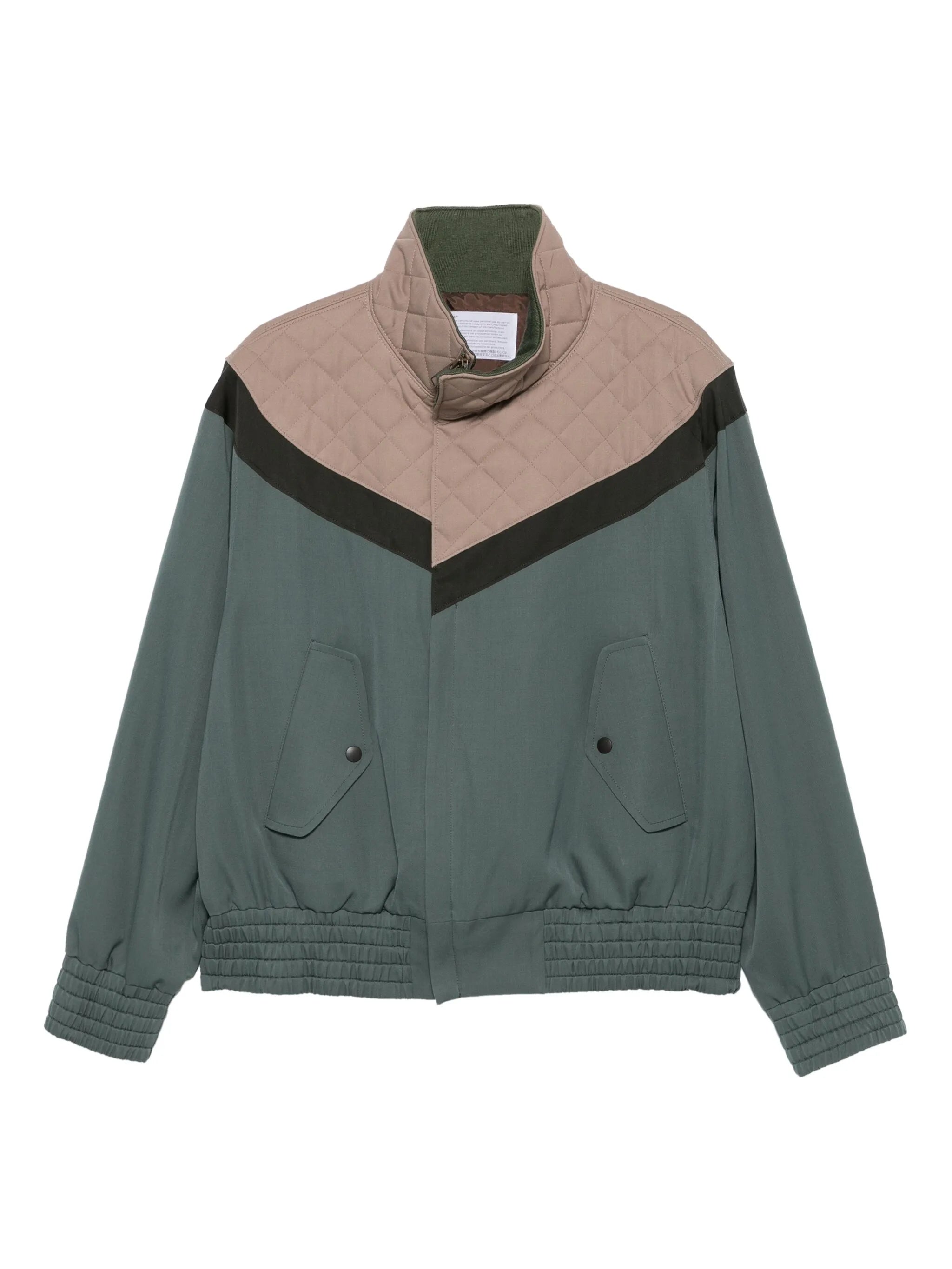 quilted-panel zip-up jacket