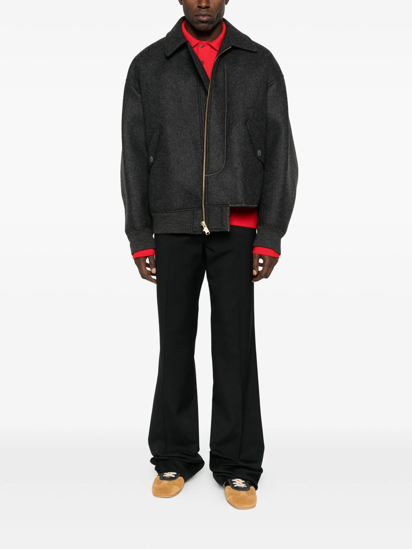 zip-up flap-pocket jacket